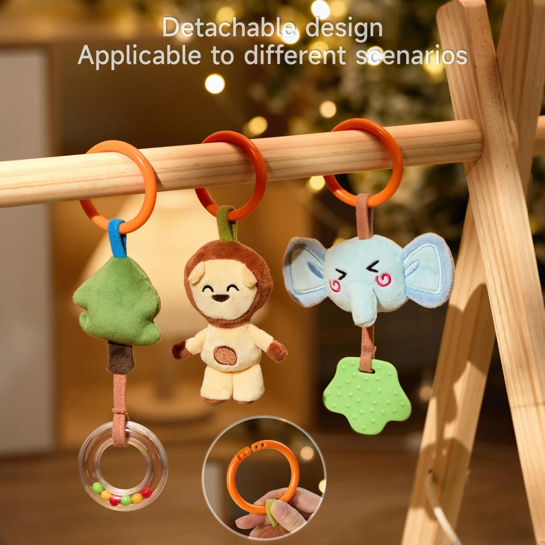 TUMAMA Kids Giraffa Spirale Carrozzina Giocattoli per Bambini, Neonati Seggiolino Auto Giocattoli Culla Passeggino Appeso Giochi, Peluche Sonaglio Sensoriale Giocattolo Regalo per Bambini e Bambine