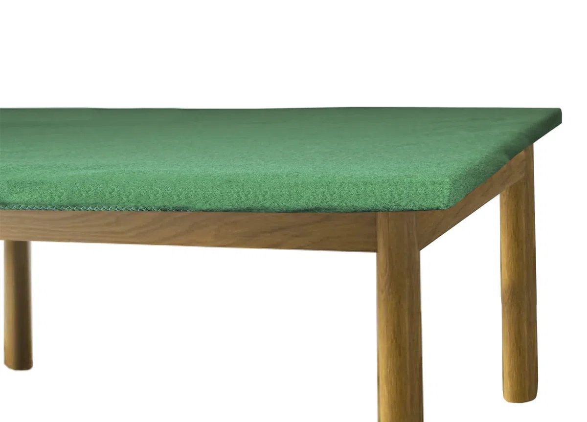 BIANCHERIAWEB Copritavolo sotto Tovaglia Verde Panno Carte Poker Tappeto Giochi da Tavolo 135x220cm Poker
