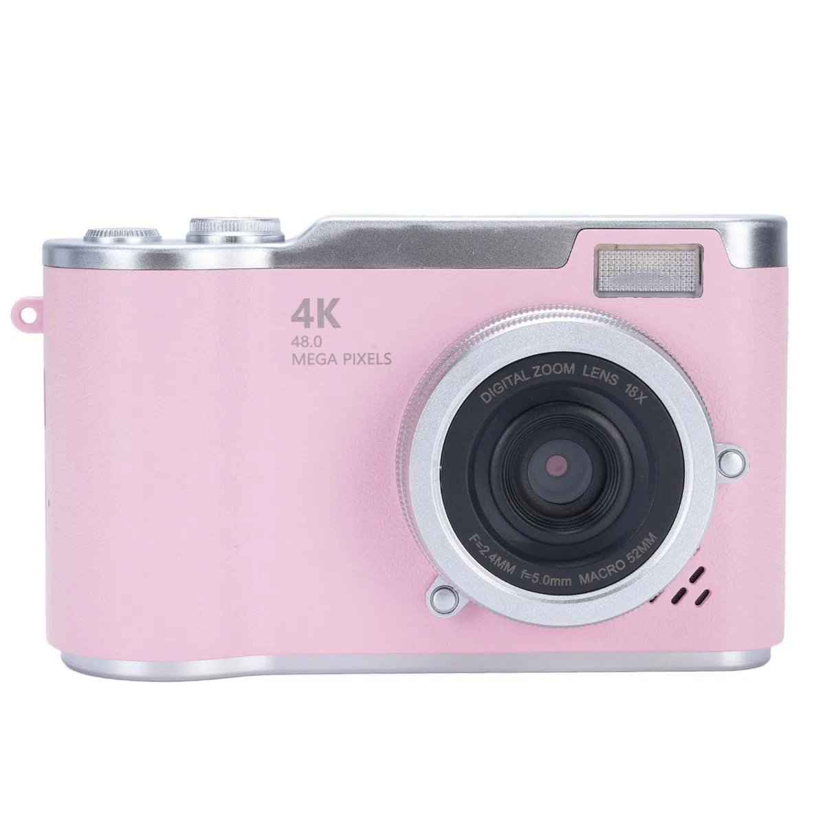 Camera Digitale da 48 MP da 1080p con Schermata di Lancio da 2,4 'e Zoom 18x, Fotocamera Vlogging a Batteria di 4 Ore per Adolescenti, Principianti, Giochi Integrati e Filtri per (PINK)