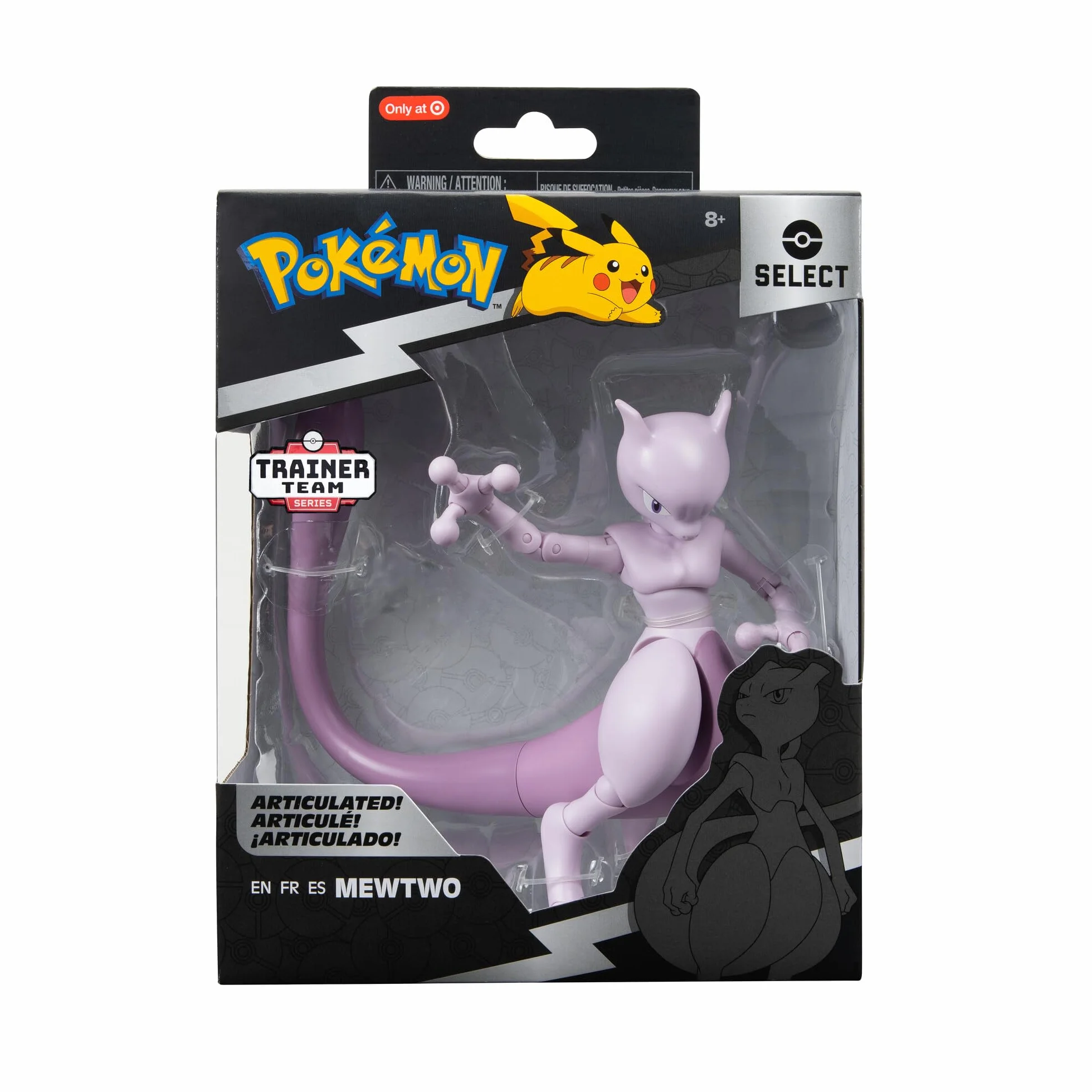 Pokémon Select Mewtwo - Figura super articolata da 15 cm con oltre 15 punti di articolazione