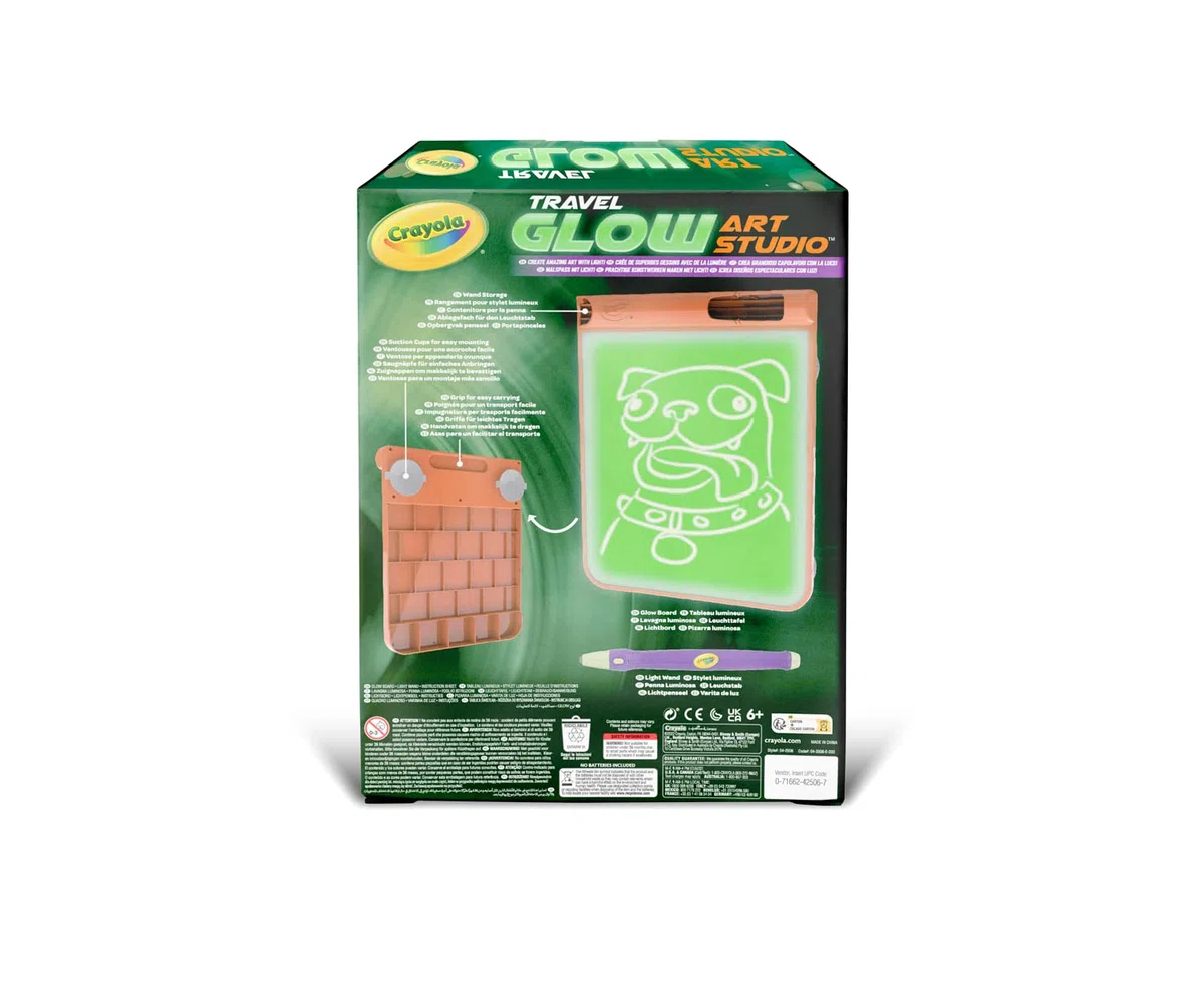 Crayola - Travel Glow Art Studio, Lavagna Luminosa, Gioco e Regalo per bambini, da 6 anni