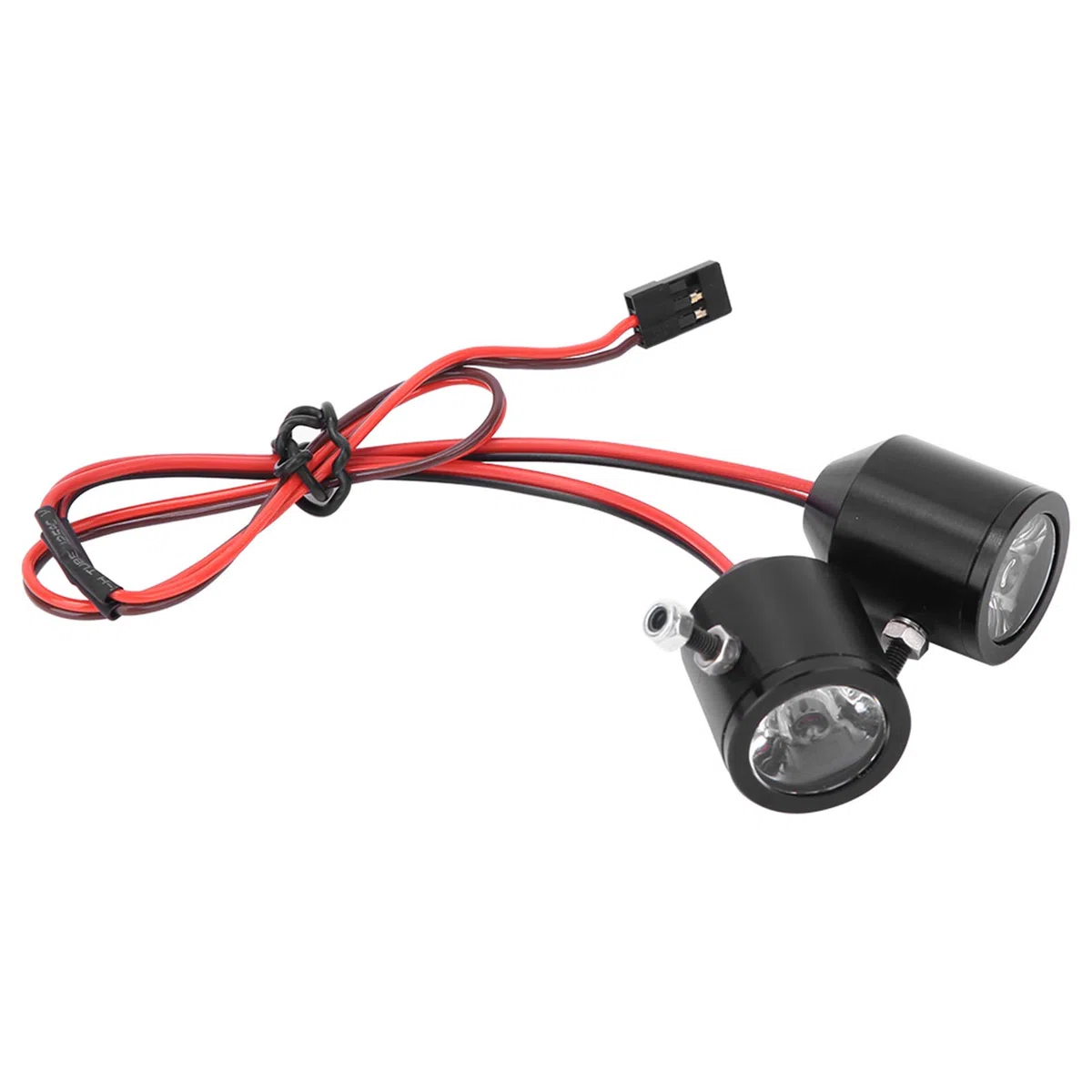 Faretti RC Faro di ricerca RC ad alta luminosità per modello di auto RC(black)