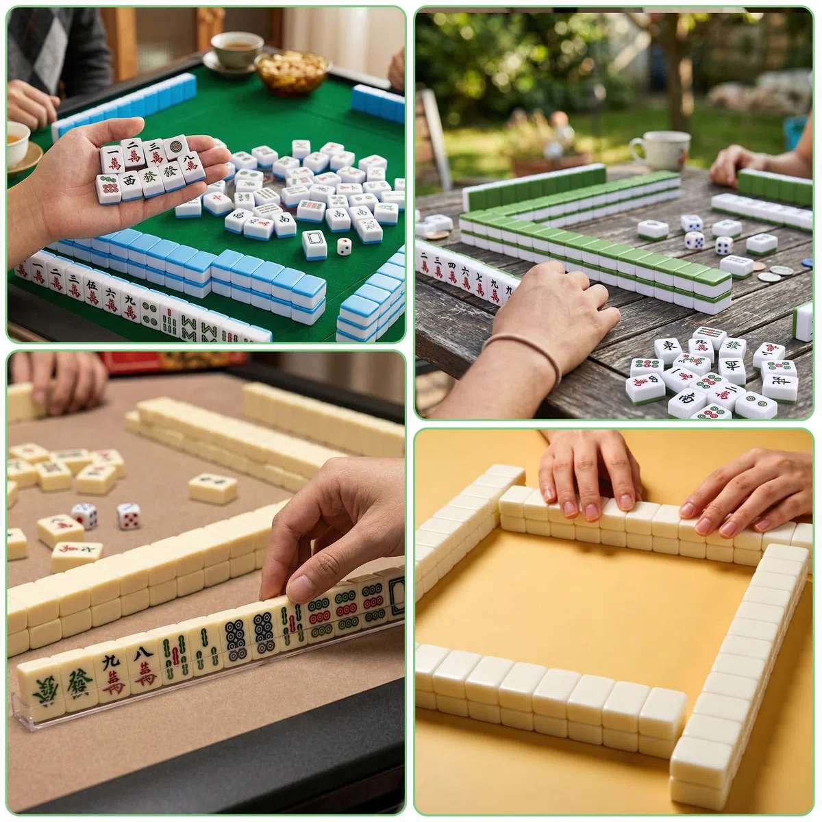 Mini Set Mahjong 24mm, Gioco da tavolo portatile tradizionale con 144 tessere, 4 supporti e 2 dadi, Gioco di viaggio compatto e di strategia per adulti (Rosa)