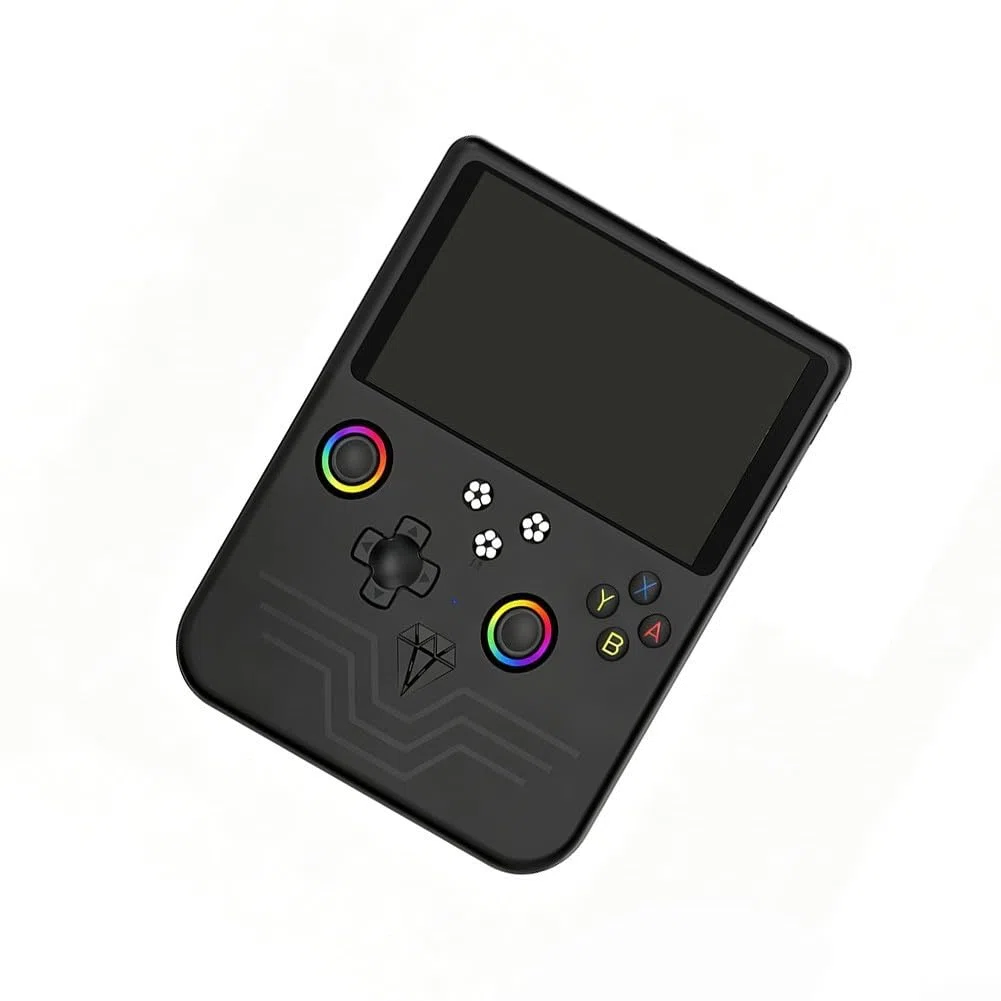 R60MAX Console per videogiochi portatile retrò con display HD IPS da 5,0 pollici e oltre 20000 giochi integrati, portatile per dispositivi di gioco Linux, per viaggi e pendolarismo (nero)
