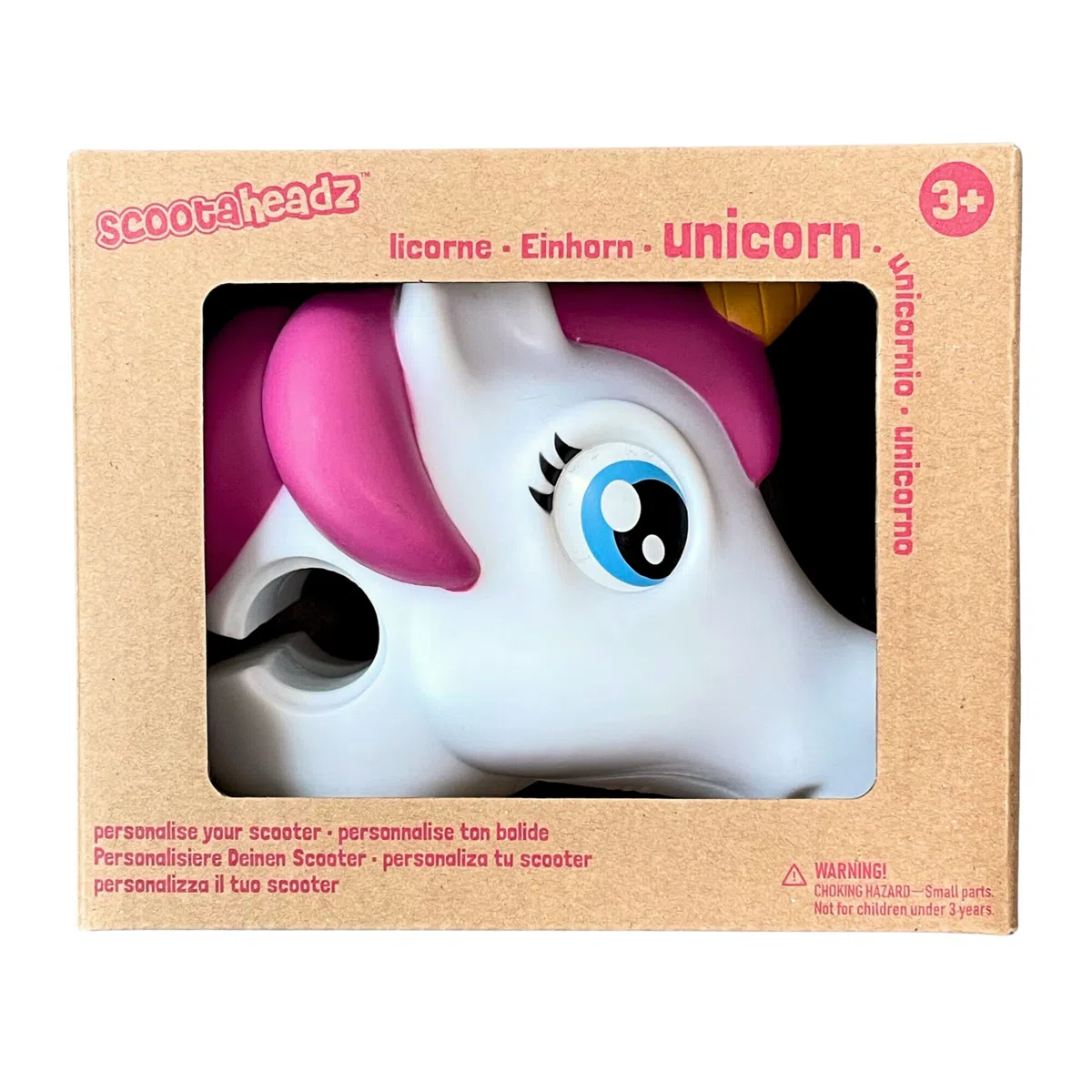 Scootaheadz Testa unicorno Accessori per Manubrio Ciclismo Bambini