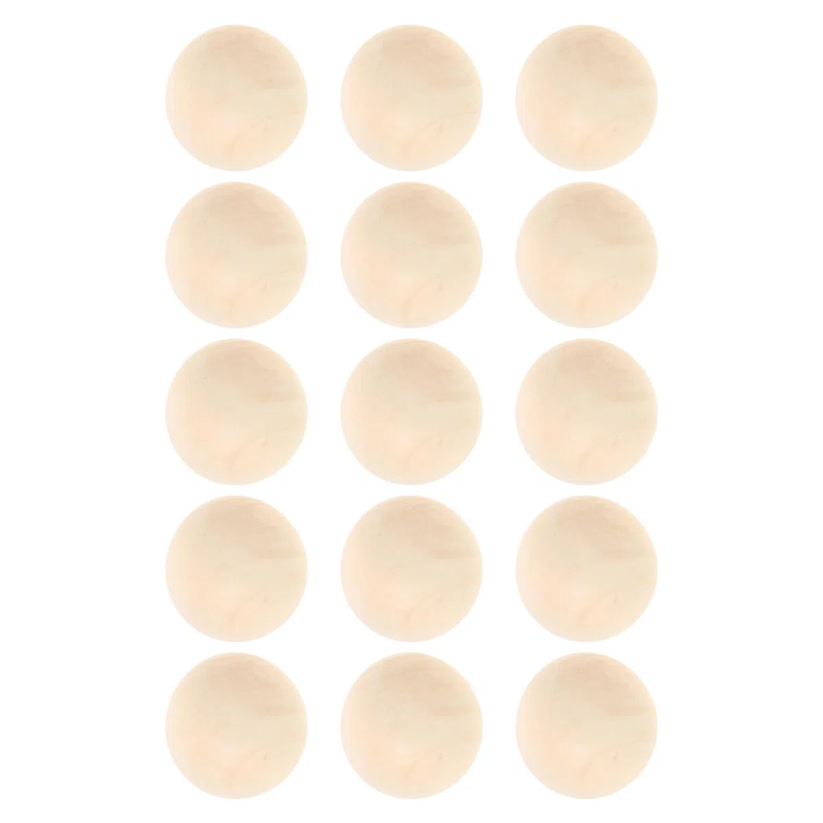 15 Palline da Hockey in Legno Beige per Giochi Indoor, Resistente ai Danni Potenza di Tiro Precisa, per Allenamento di Hockey e Partite