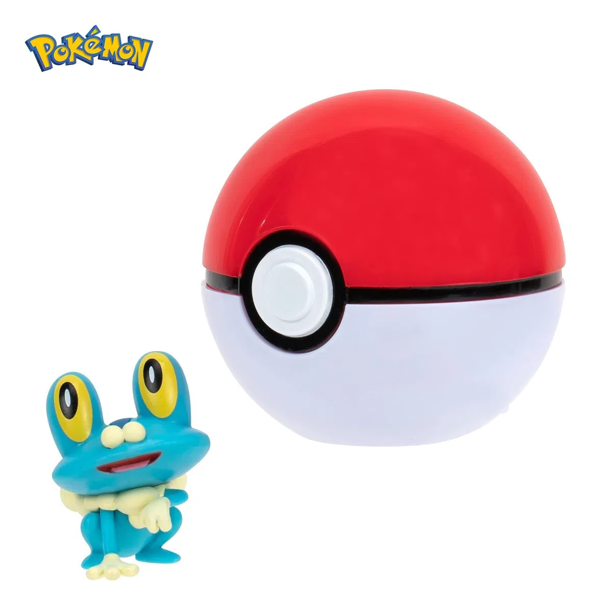 Pokémon PKW3133 – Clip'n'Go Poké Balls – Froxy & Pokéball Ufficiale Poké Ball con Personaggio di 5 cm