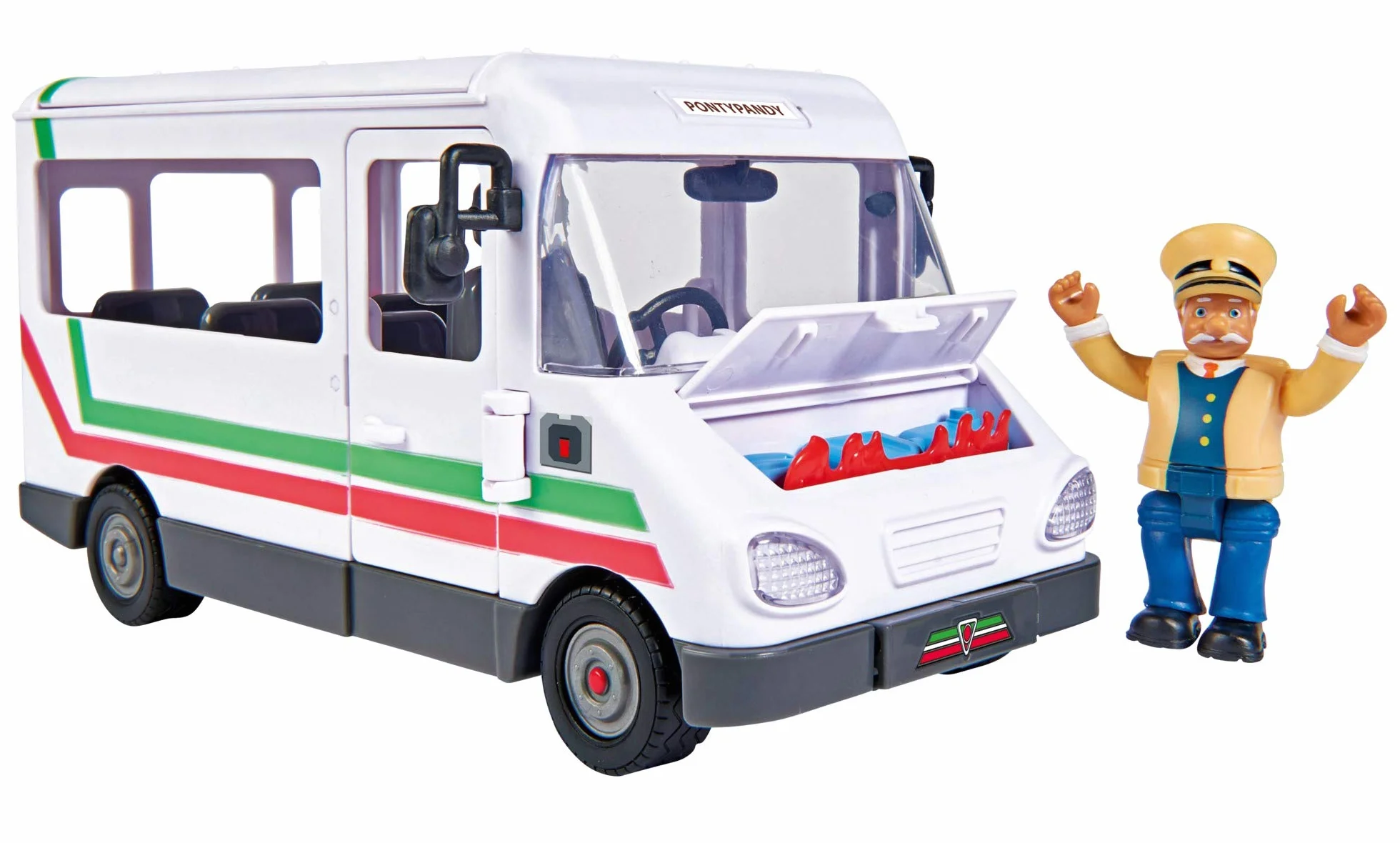 Sam il pompiere Fireman Sam veicolo il Trevors Bus Autobus lungo 20 cm con figura di Trevor circa 6cm