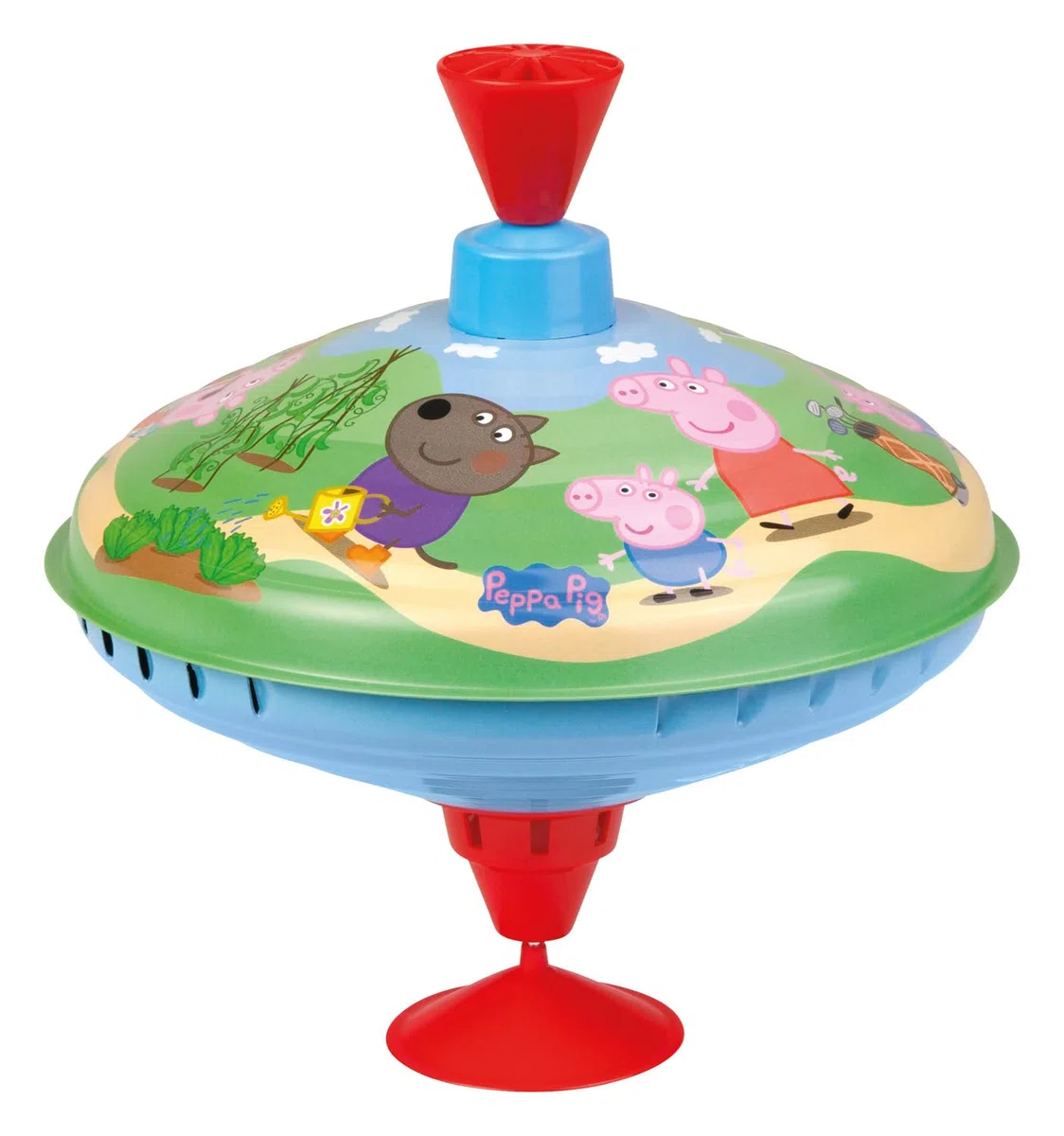 LENA - Trottola 19 cm Peppa Pig – Ø 19 cm, per Bambini dai 18 Mesi, Prodotto in Europa