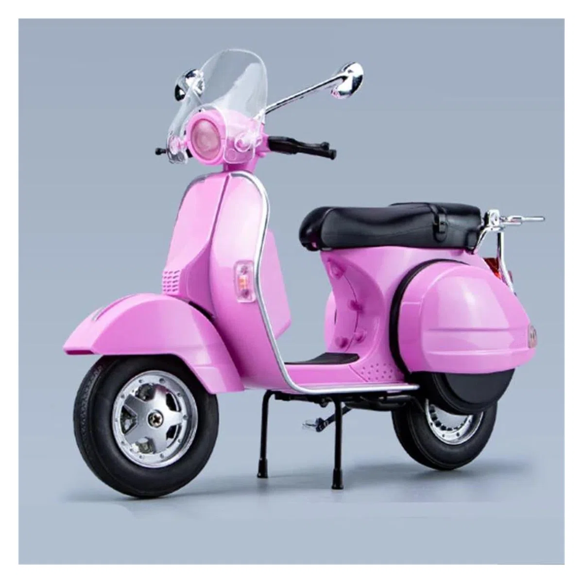 Modellino Moto Miniatura per Vespa 125 Modellino Finito in Lega per Simulazione di Moto(Rosa)