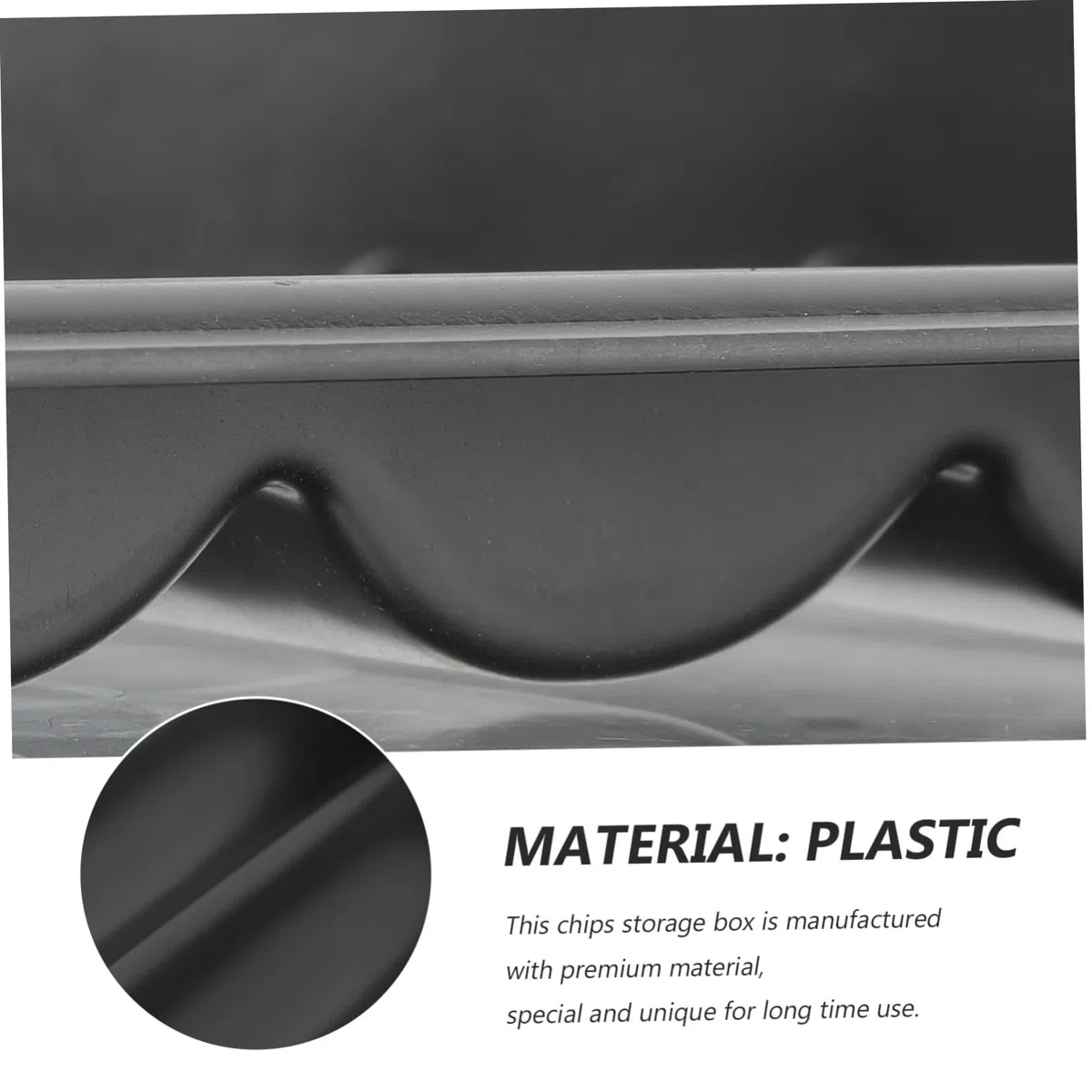 Uonlytech Vassoio Porta Fiches Poker in Plastica Resistente per Gettoni Organizer per Casa e Negozio Supporto per Fiches Hold Custodia Salvaspazio e Protettiva