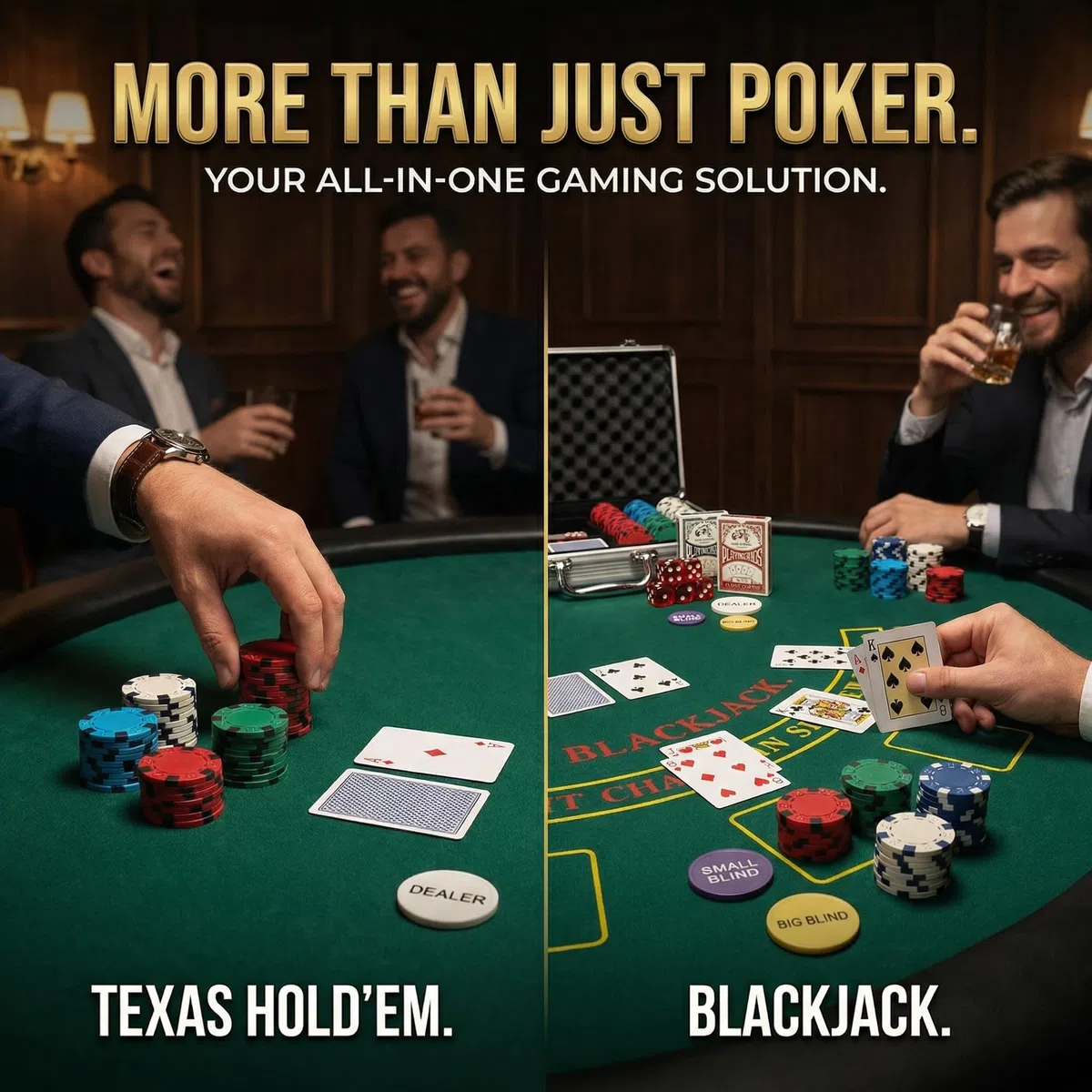 Set da poker da 500 pezzi con custodia in alluminio e chip professionali da 11,5 g, 2 mazzi più 5 dadi da poker impermeabili, kit da poker da casinò