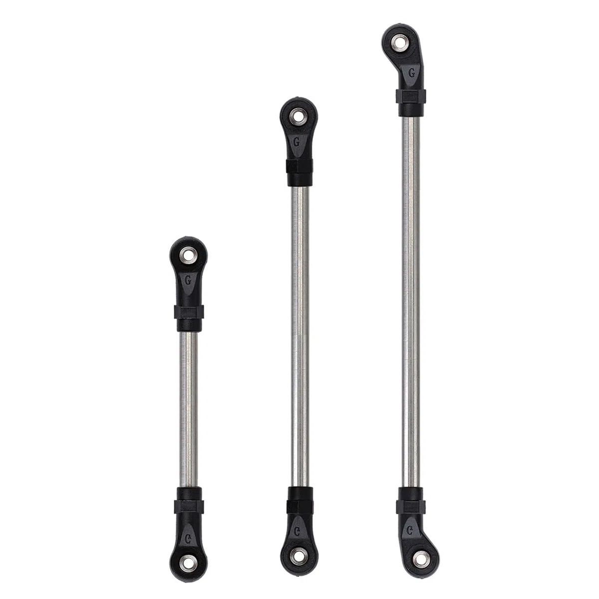 INJORA RC Tirante 10pcs RC Linkage con Terminale in Plastica per 1/10 RC Crawler 324mm Passo TRX4