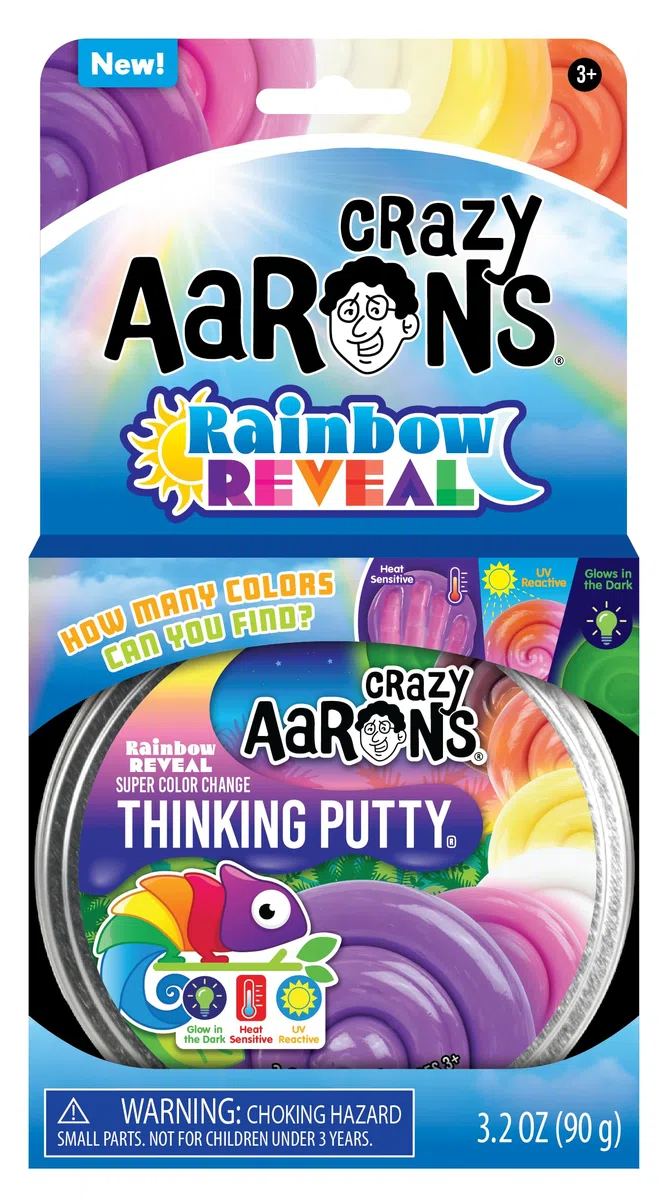 Crazy Aaron's Rainbow Reveal Thinking Putty - Prodotto negli Stati Uniti