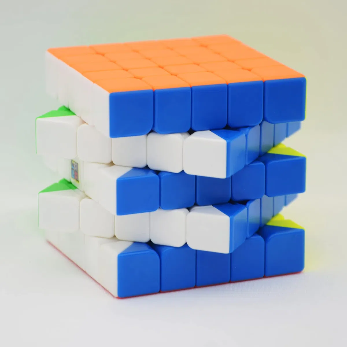 Bukefuno Moyu Meilong 5 x 5 m cubo magico magnetico senza adesivi, MFJS Meilong 5 x 5 x 5 cm, cubo magnetico magico 5 x 5 m
