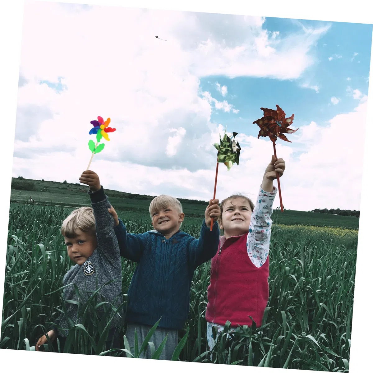 VICASKY Girandole Colorate da Giardino 12 Pezzi in Plastica Leggere e Facili da Tenere per Decorazioni Esterne e Giochi per Bambini