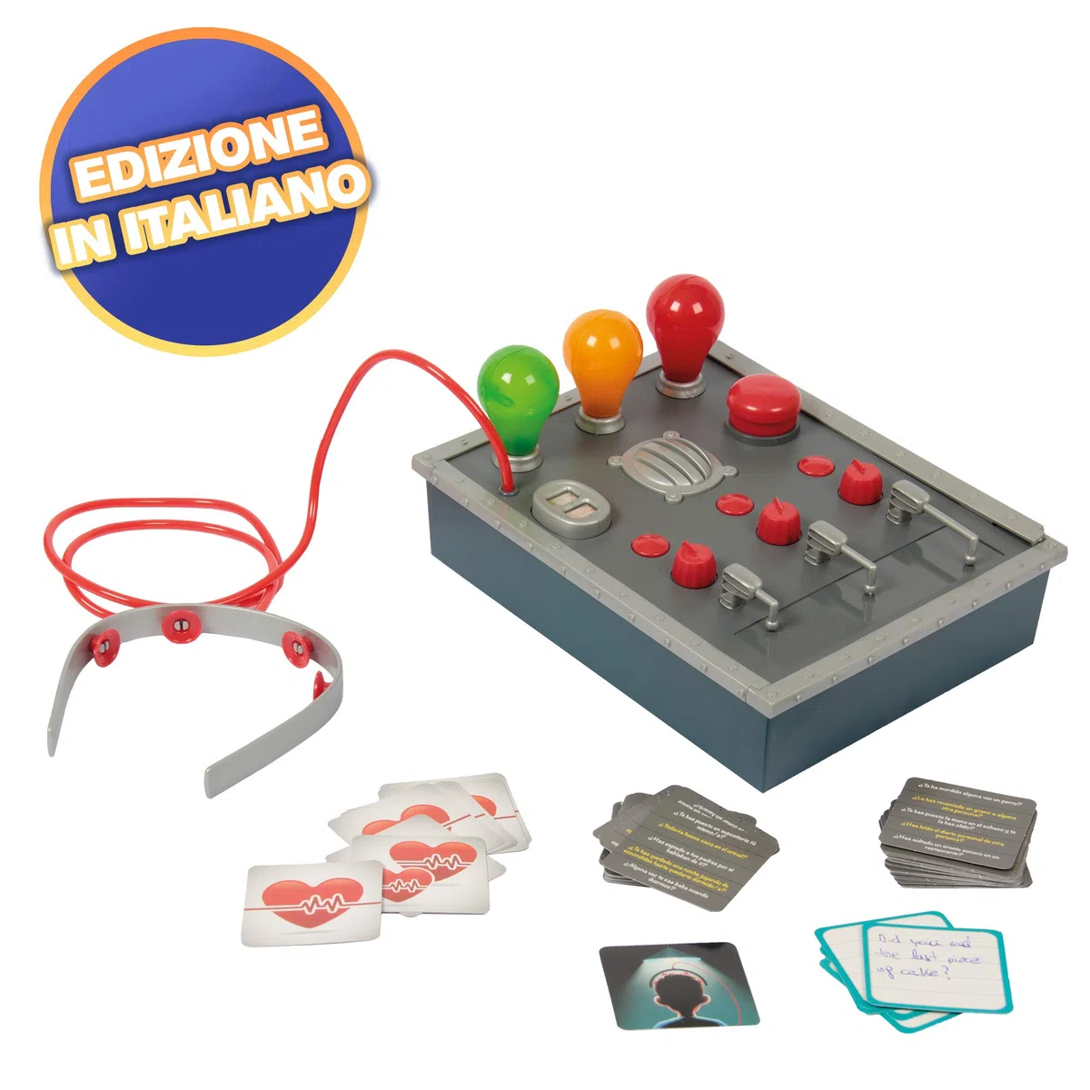 PLAY FUN BY IMC TOYS Macchina delle Bugie (in Italiano), Gioco Bugie e Verità, Gioco da Tavolo per Bambini e Adulti da 8 Anni in Su
