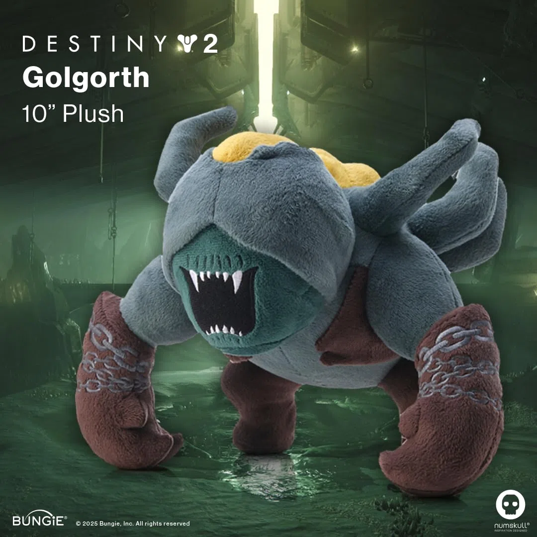 Numskull Peluche Ufficiale Destiny 2 Golgoroth – Giocattolo da Collezione del Raid Caduta del Re – Merchandising del Gioco Destiny 2