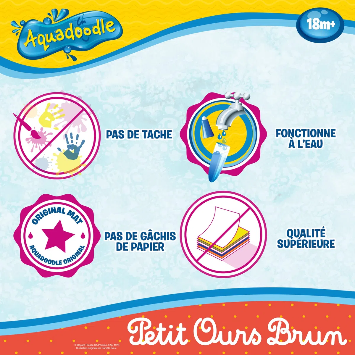 AquaDoodle Petit Our Brown E73425 - Tappetino da disegno ad acqua, da colorare gigante