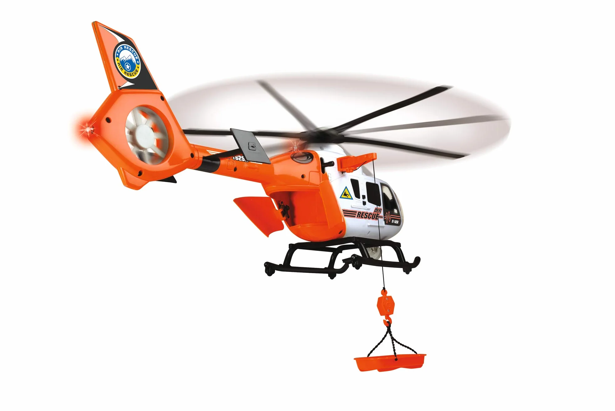 Dickie Toys Elicottero di Salvataggio con Luce e Suono, rotore Girevole, argano a Fune, 64 cm