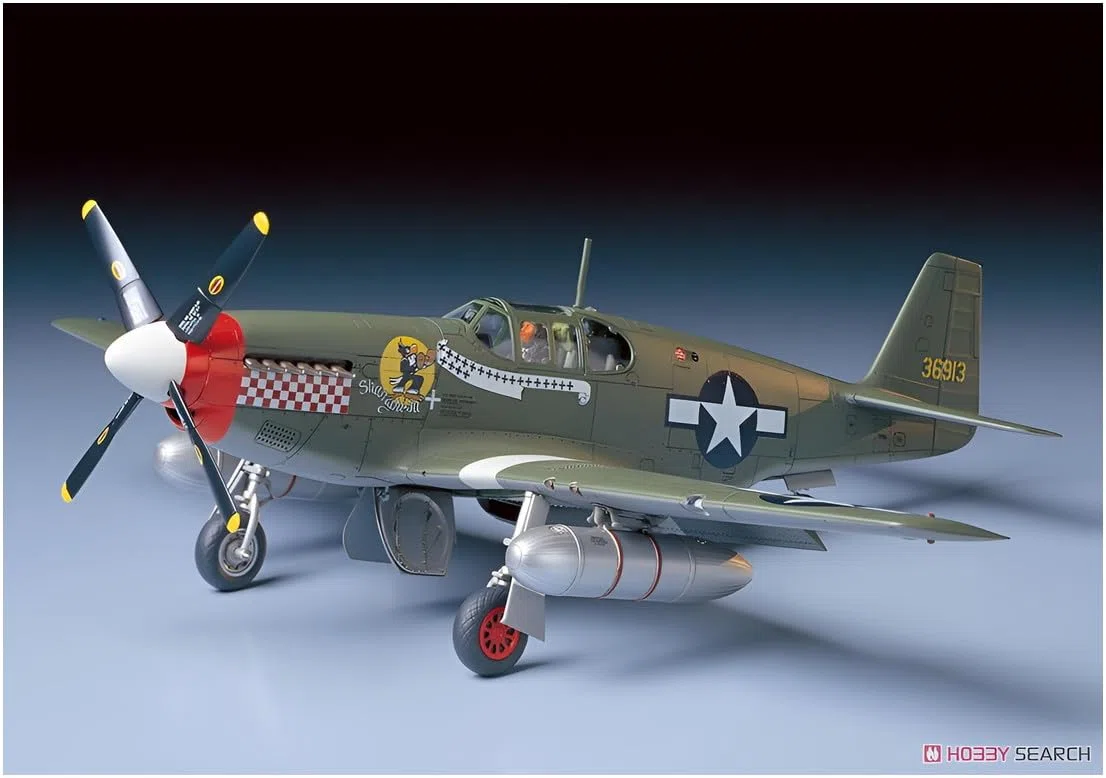 Tamiya 300061042 – 1:48 WWII US Nord America P-51B Mustang Modello Aeroplano