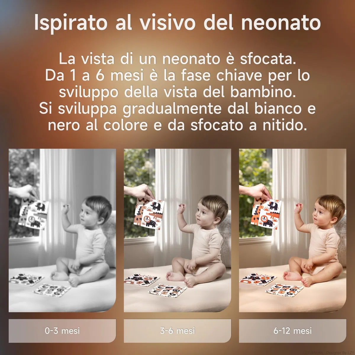 TUMAMA Kids Scatola di Fazzoletti Montessori 0 3 6 Mesi, Giocattoli Sensoriali per Bambini, Giochi Neonato, Specchio, Teether, Giochi Tummy Time Neonato, Regalo per Bambini e Bambine