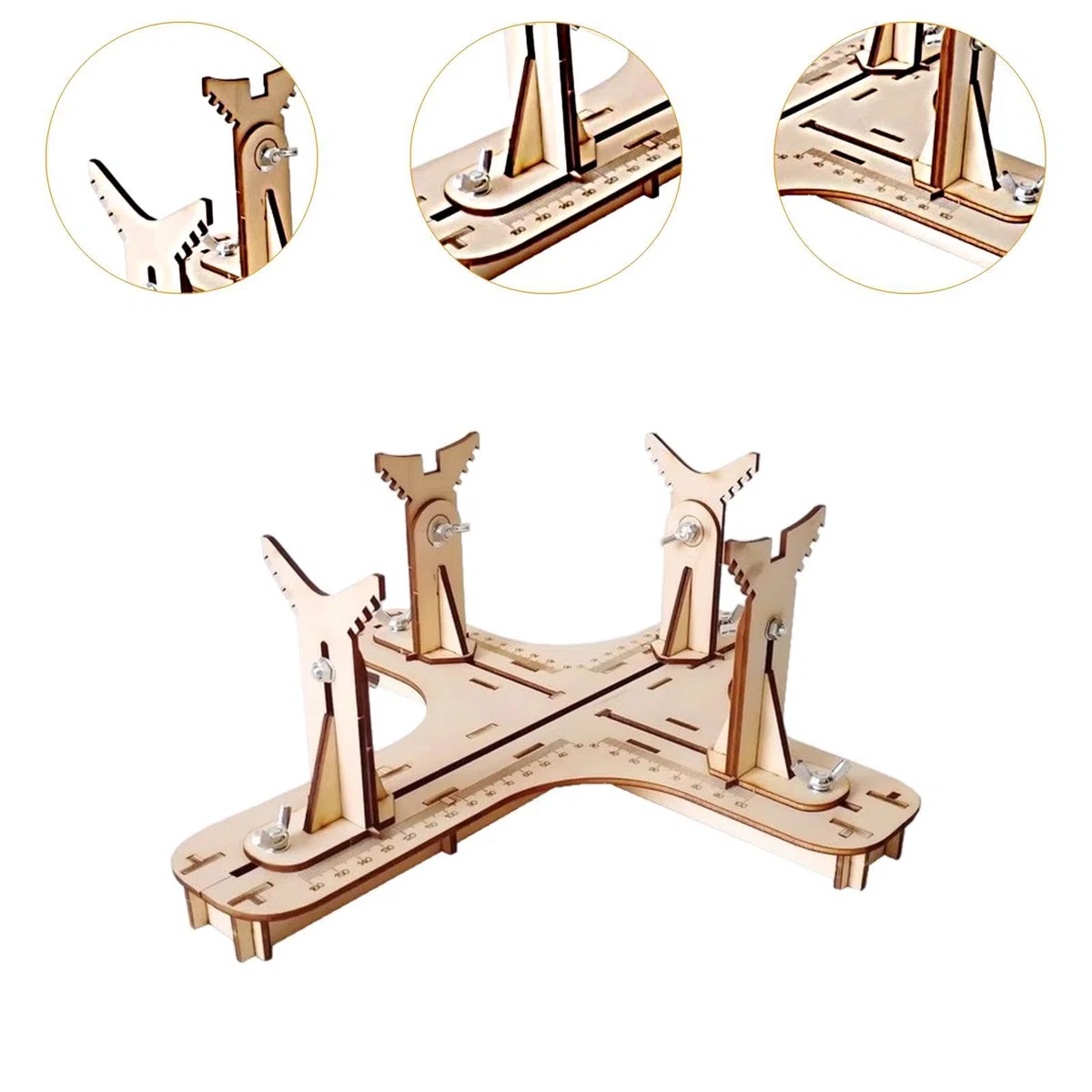 Supporto Portatile per Modelli di Aeroplani, Supporto per La Costruzione per Modellismo, Progettato per Aiutare a Dipingere E Invecchiare I Modelli di Aeroplani, 32 Cm X 30 Cm X 12