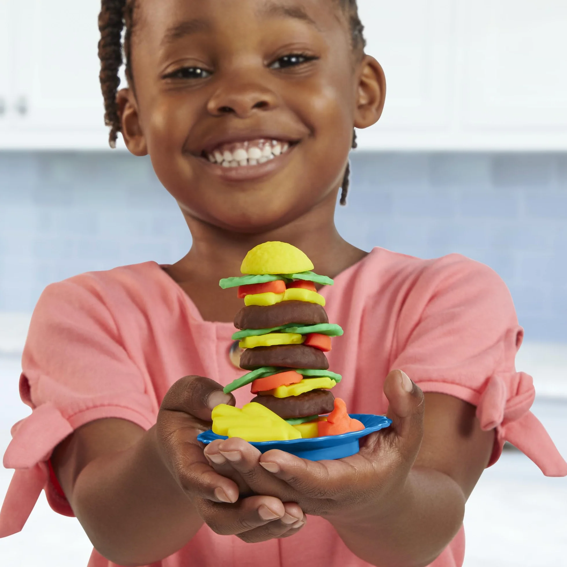 Play-Doh Kitchen Creations, playset Ristorante degli chef in carriera, set da cucina a 2 lati, giocattolo prescolare da cucina per bambini e bambine dai 3 anni in su