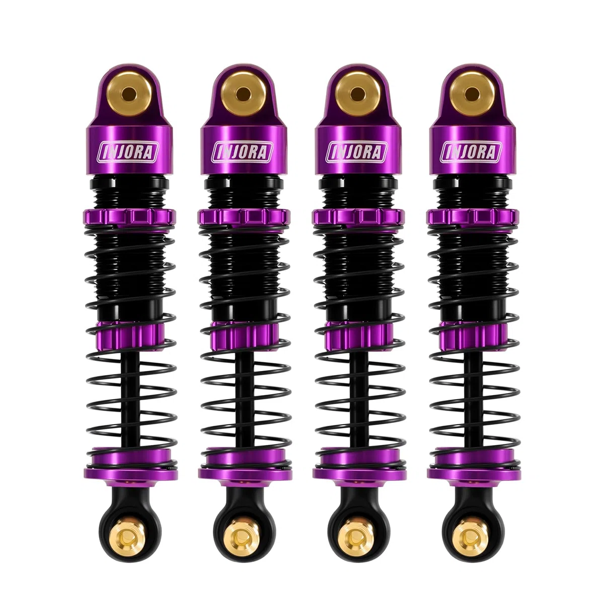 INJORA Ammortizzatori a Olio Big Bore 40mm per Upgrade 1/24 SCX24 FCX24M (Viola)