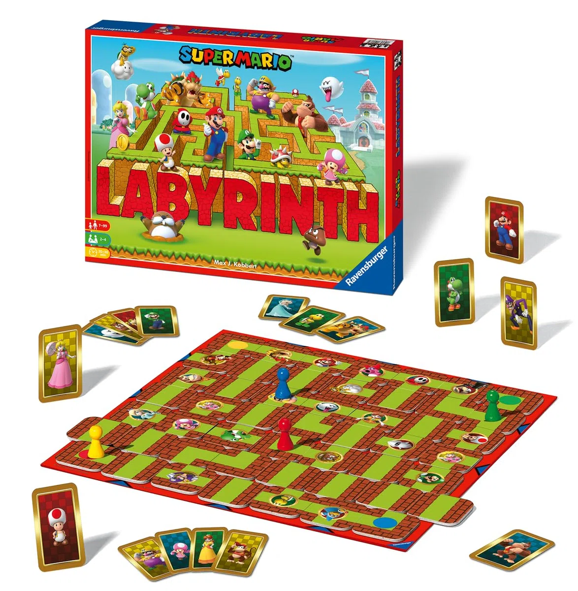 Ravensburger - Labirinto Super Mario | Gioco Da Tavola Per Tutta La Famiglia | Giochi Bambini 7 Anni O Più | 2-4 Giocatori | Giochi Di Societa Edizione In Italiano