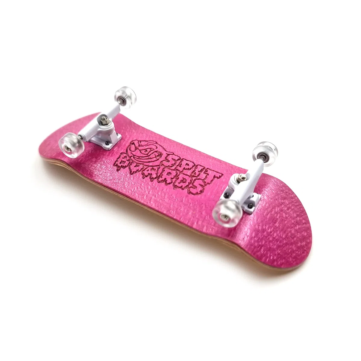 SPITBOARDS 32 mm Fingerboard Complete Real Wood Set-Up (pre-assemblato, 5 strati), camion con scanalature di blocco, ruote portanti, nastro in schiuma,