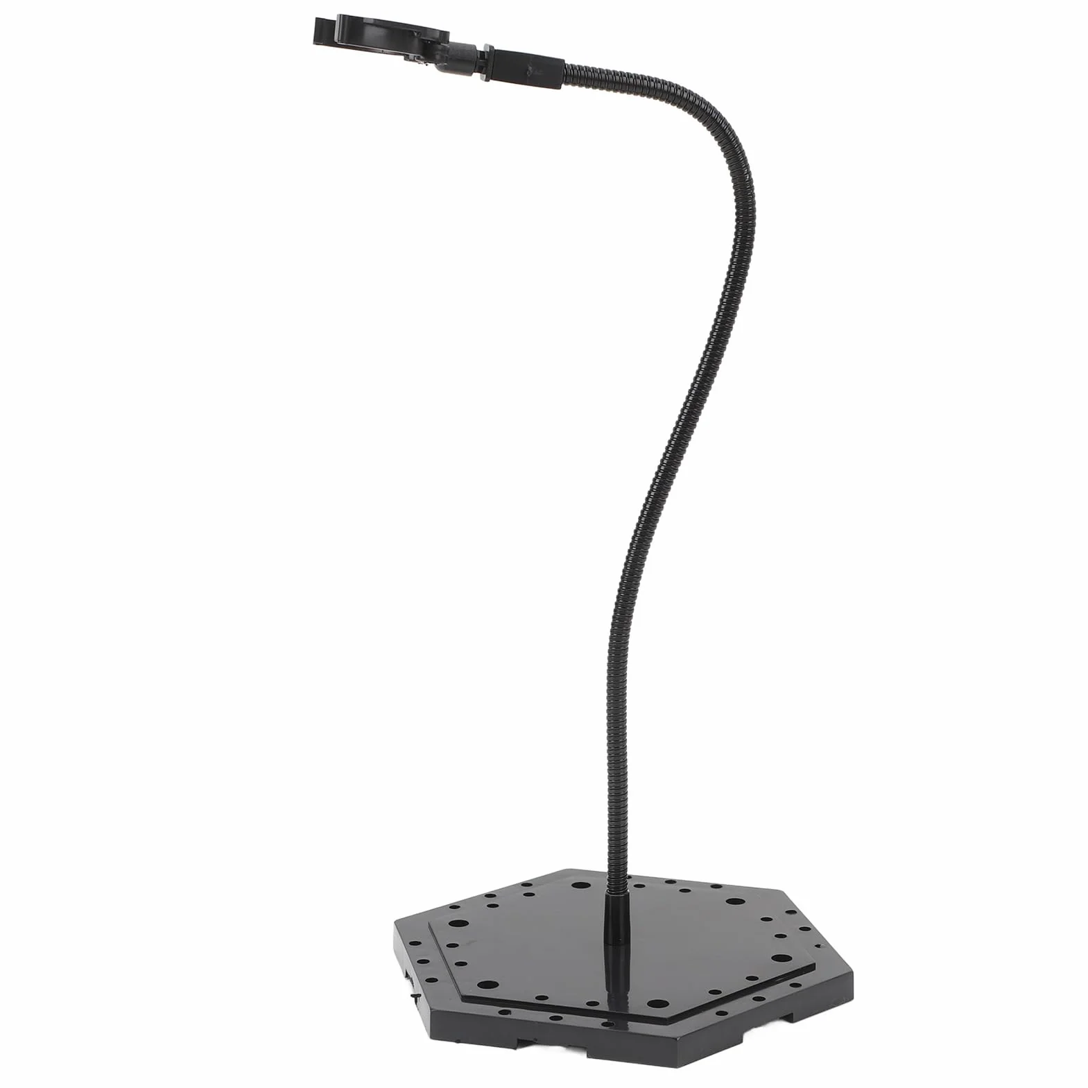 VGEBY Supporto per action figure, supporto per esposizione di figure di bambole in acciaio inossidabile ABS, supporto per modello stop motion per bambole da 6 pollici (nero)