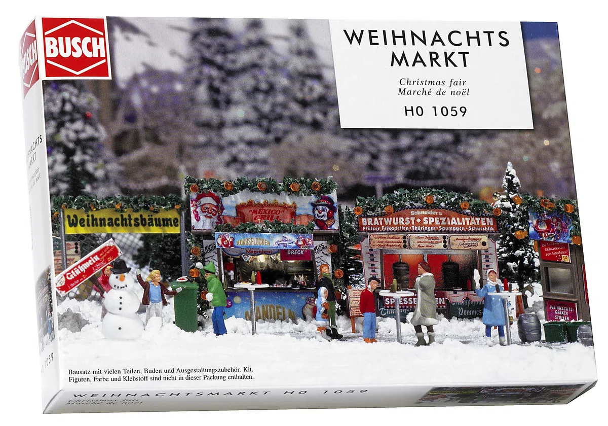 Busch 1059 - Modellismo ferroviario, Mercatino di Natale