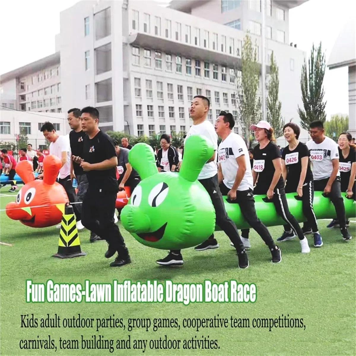 Giochi di lavoro in squadra per bambini e adulti, attività sportive divertenti (set da 1 pezzo) | Verde, 4 posti