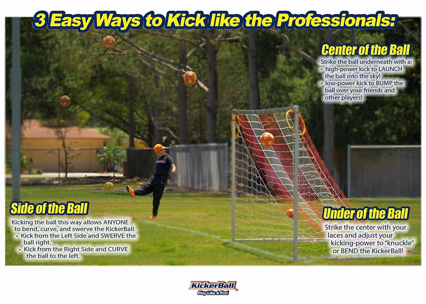 Kickerball - Curve and Swerve Football Pallone da calcio
