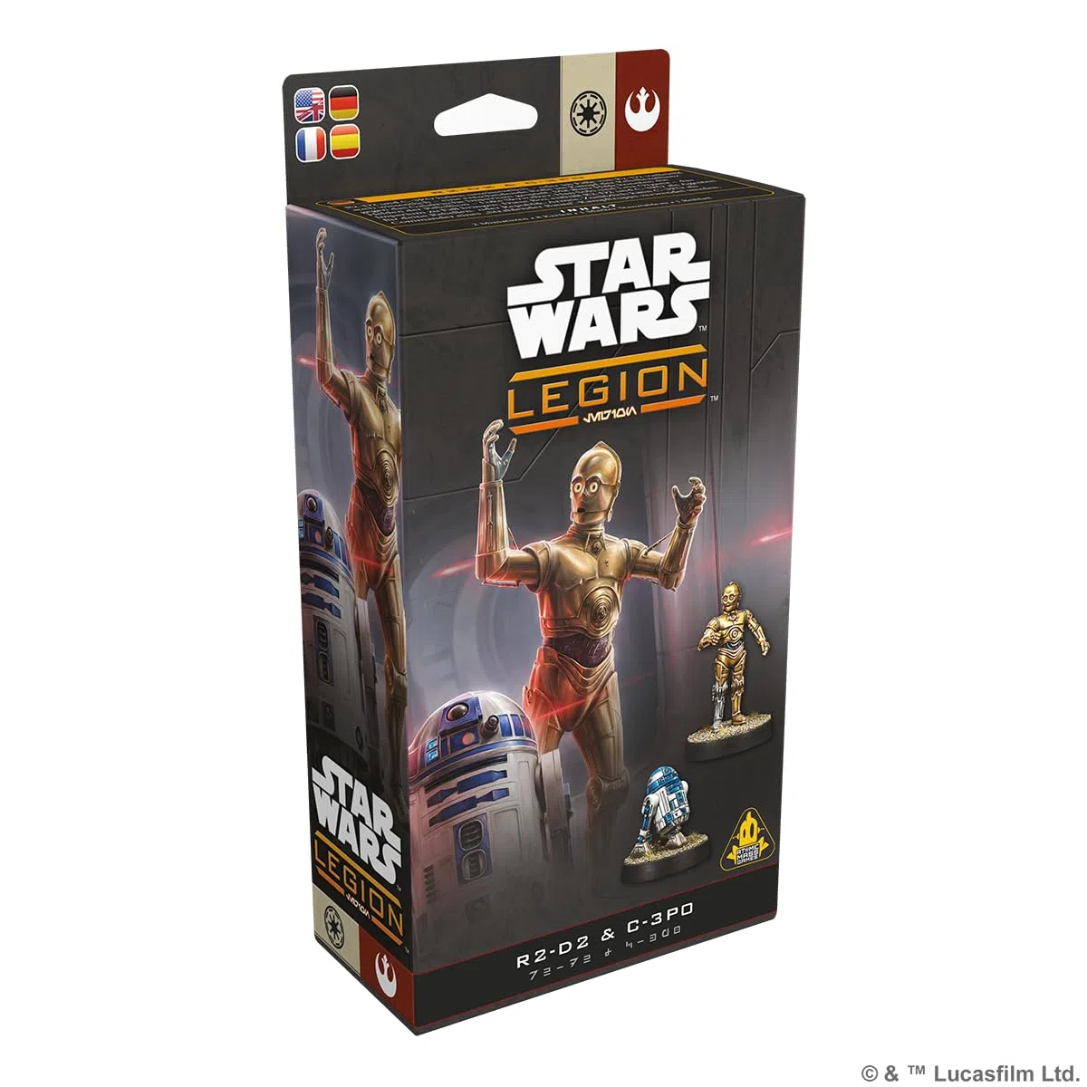 Atomic Mass Games | Star Wars Legion: R2-D2 & C-3PO | Giochi Di Miniature, Eroi Droidi Iconici, Operativo A Doppia Fazione, Carte E Regole Aggiornate | 2 Giocatori | 90 Minuti