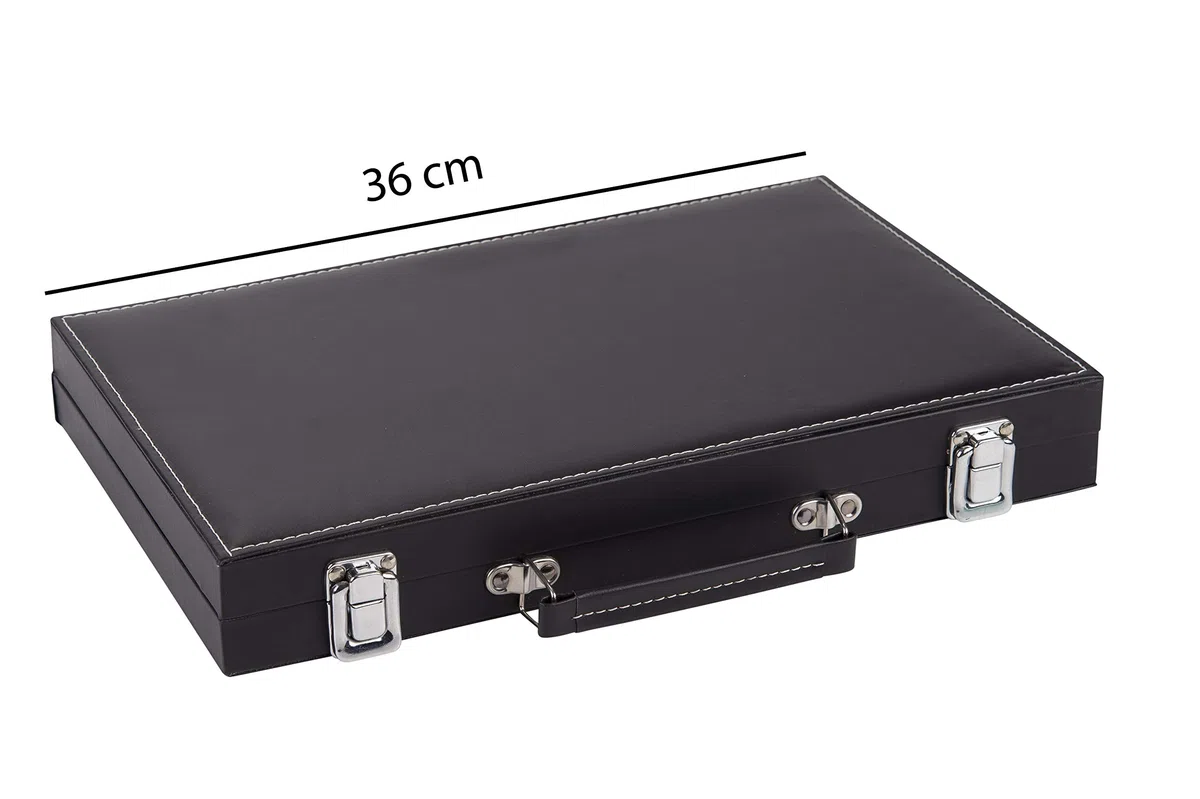 Engelhart - 250505 - Set da Backgammon Rosso Bianco e Nero 36 cm