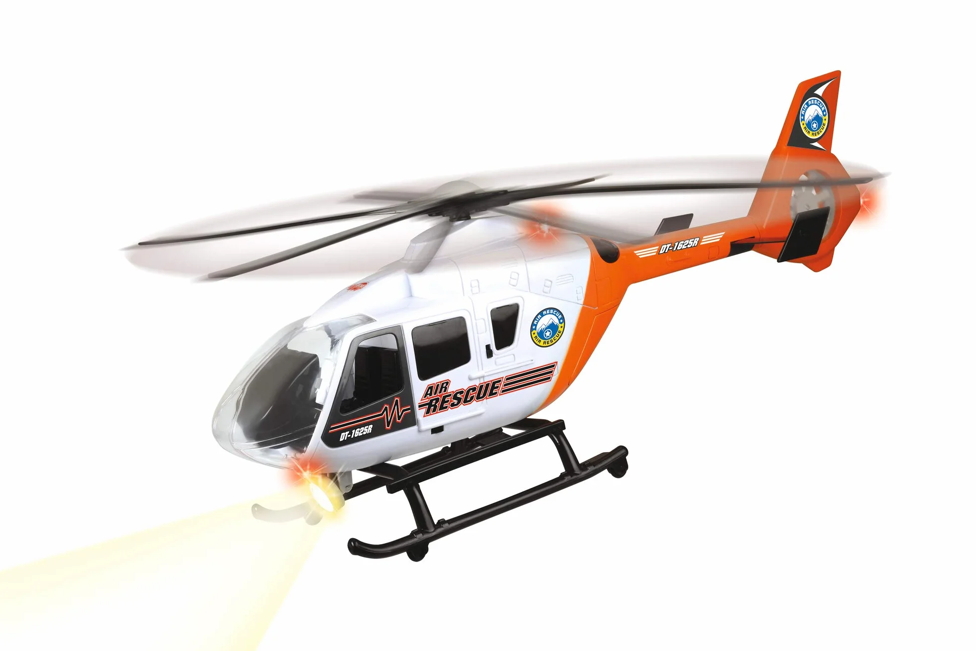 Dickie Toys Elicottero di Salvataggio con Luce e Suono, rotore Girevole, argano a Fune, 64 cm