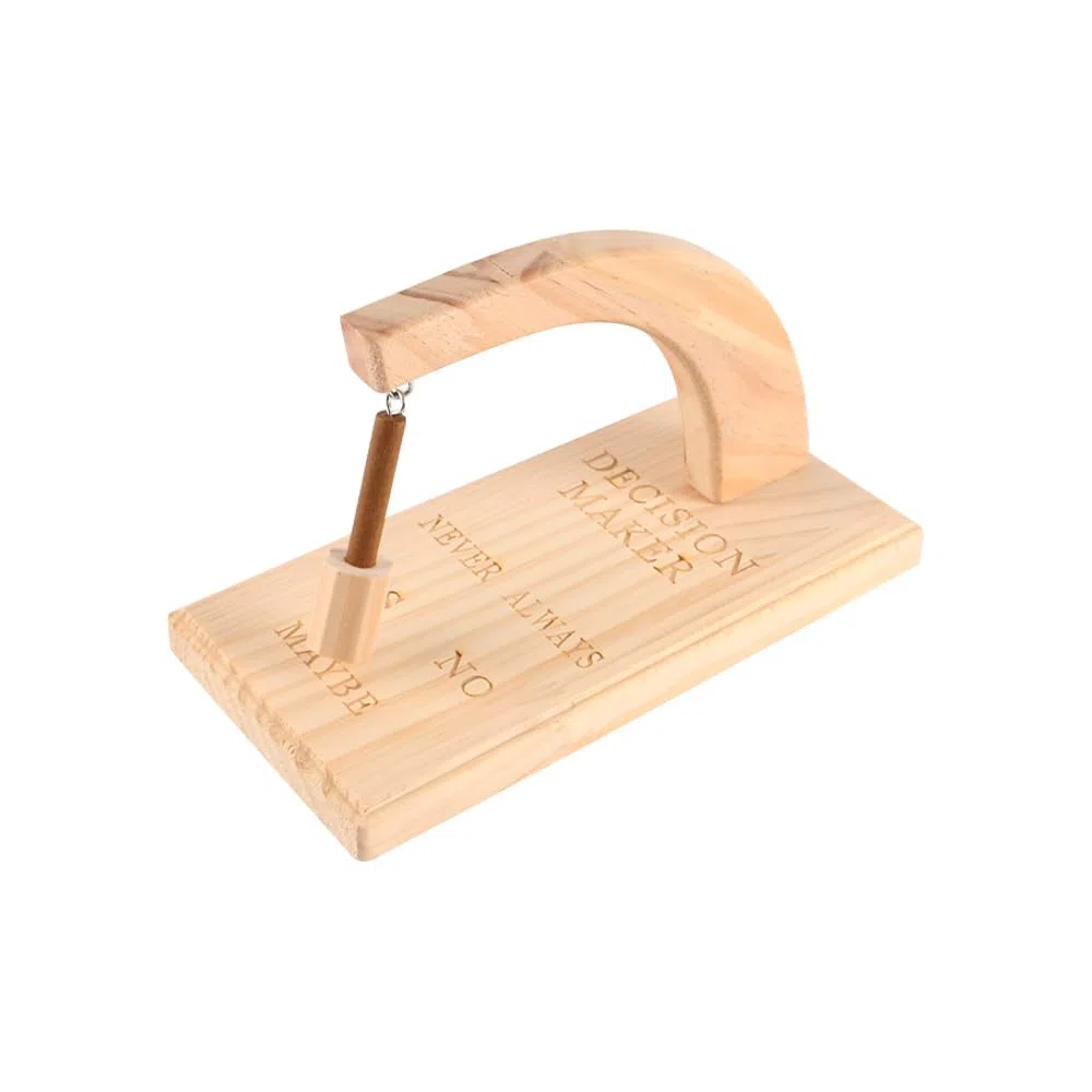 Sarini Decision Maker Chooser Ciondolo oscillante Magnetico Creativo in Legno per facilitare Il processo decisionale e la Pianificazione Accessori da scrivania per l'uso Quotidiano in Ufficio