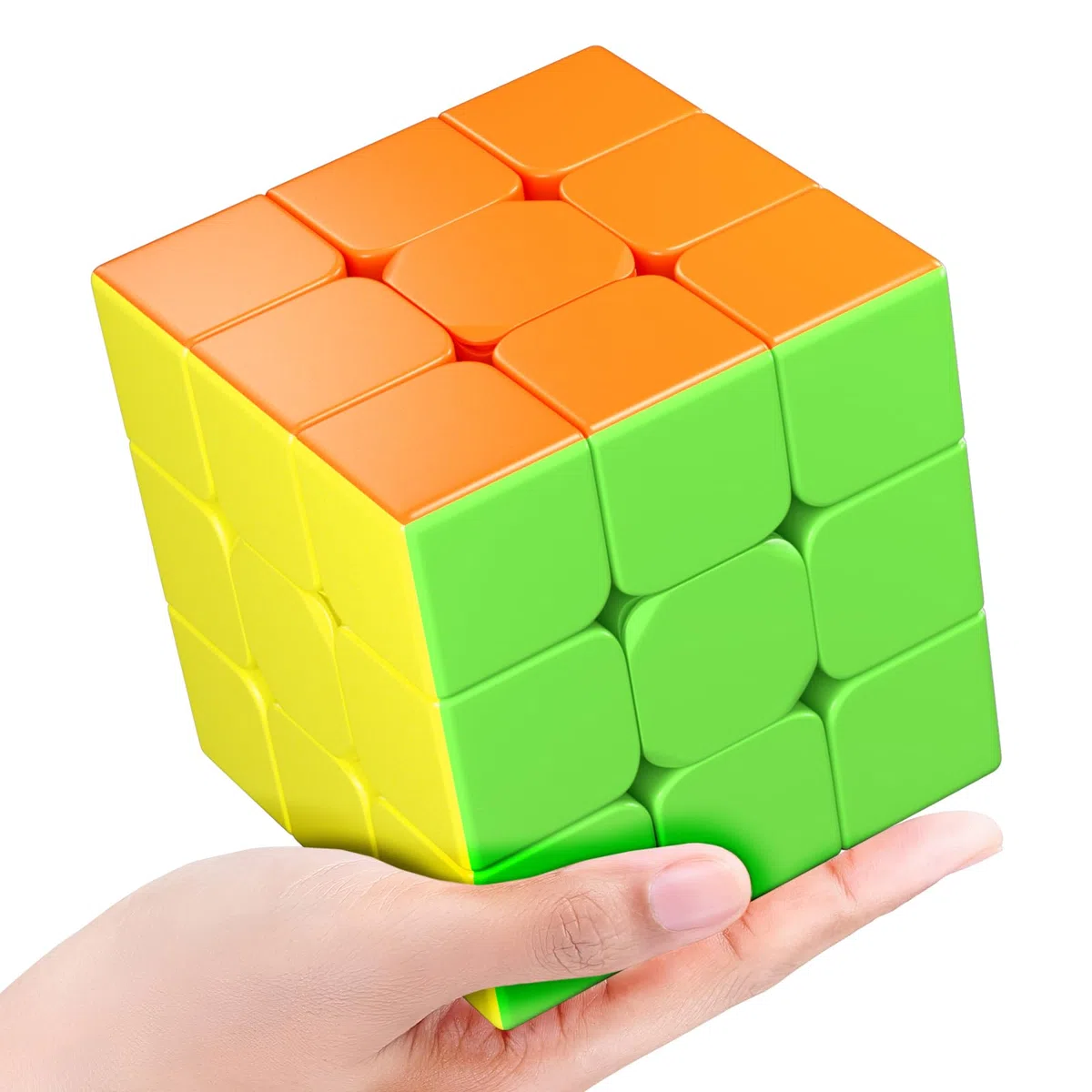 Vdealen Cubo magico liscio di grandi dimensioni 3 x 3 x 3 cm, cubo magico liscio da 9 cm per insegnamento educativo, cubo puzzle grande festa di compleanno per bambini adolescenti adulti