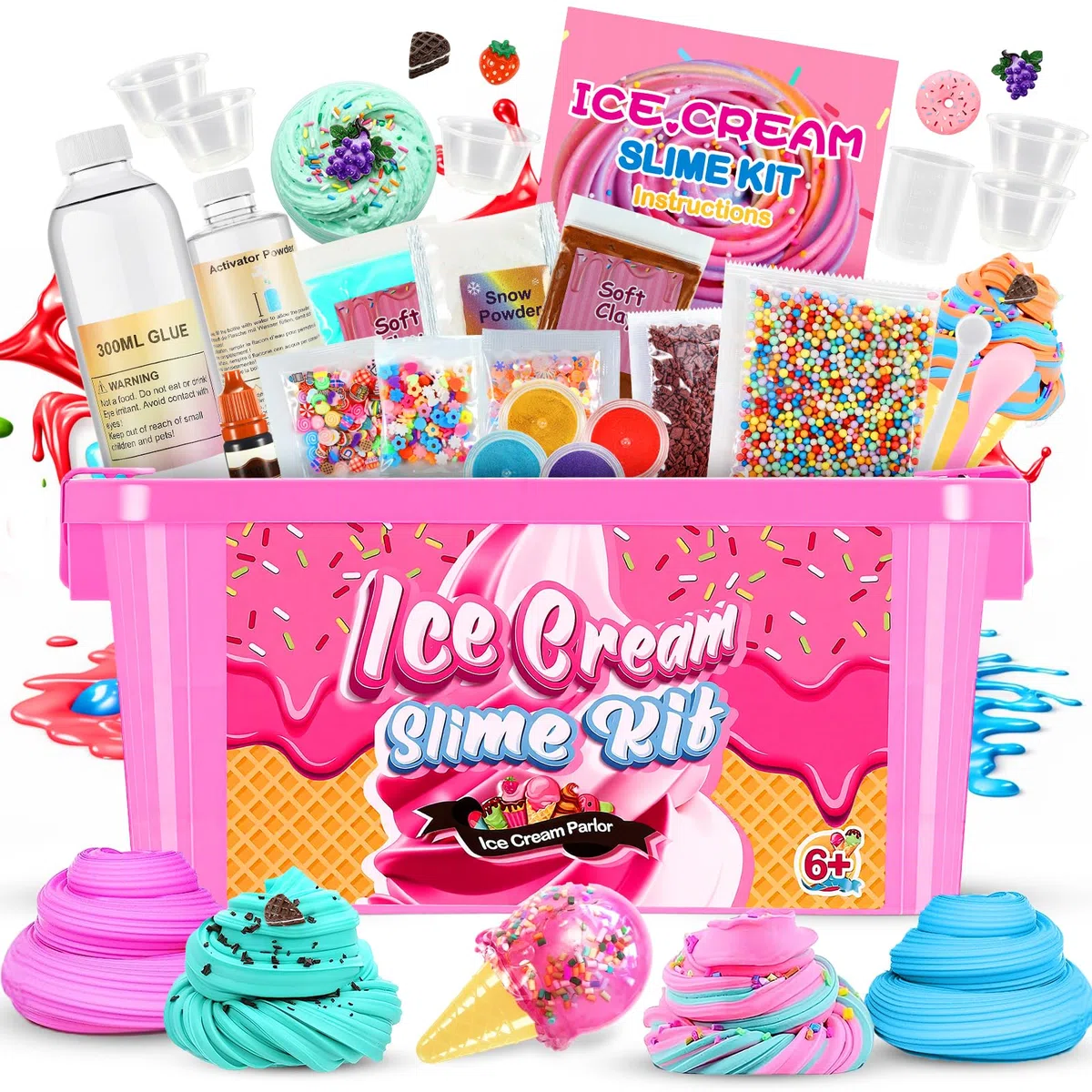 Adeokay Slime per Bambini, Giochi 6 7 8 9 10 11 12 Anni, Femmina Fluffy Regalo Giocattoli Bimba, Kit Lavoretti Creativi, Medio