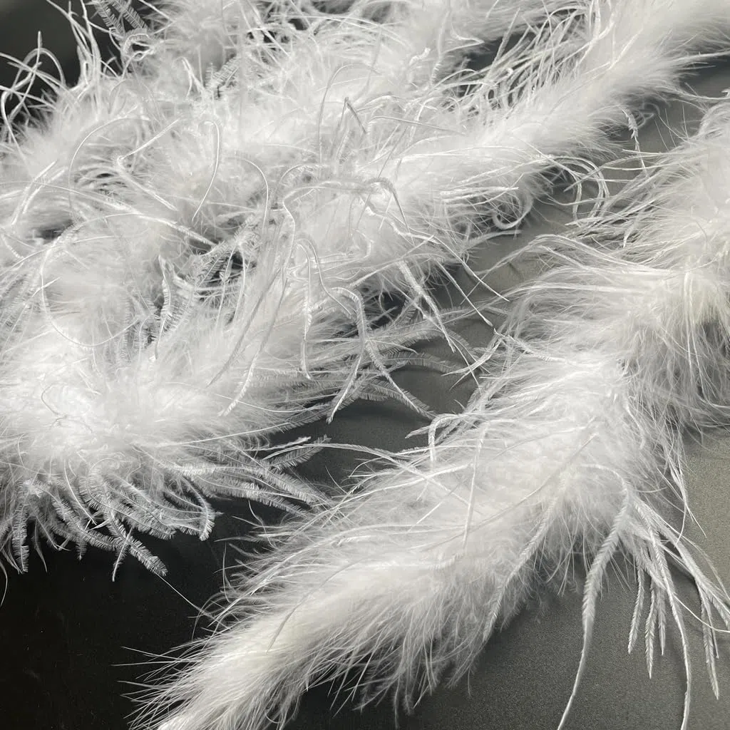Sowder, Boa in piume di struzzo, lunghezza 182,9 cm, per decorazione di matrimonio/feste, con piume