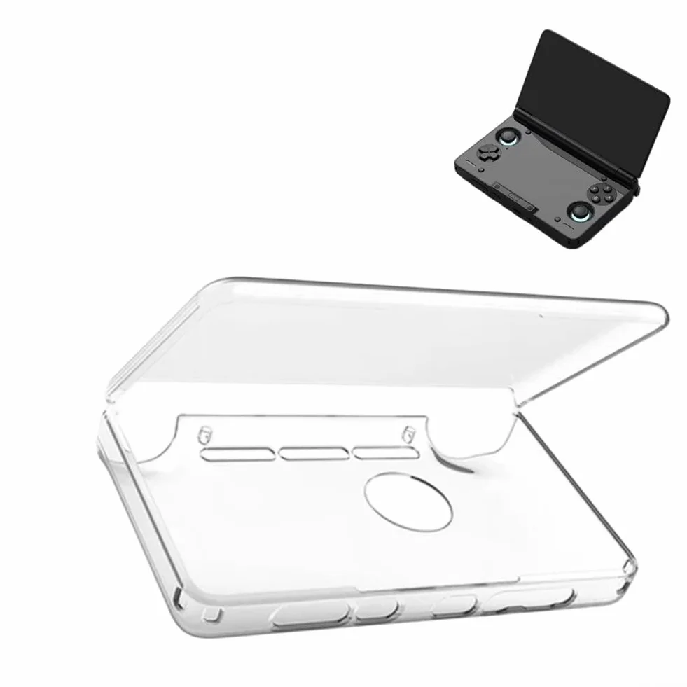 Custodia protettiva trasparente in TPU per console di gioco AYN-THOR a doppio schermo, sottile, leggera, antiurto, con aperture precise per le porte
