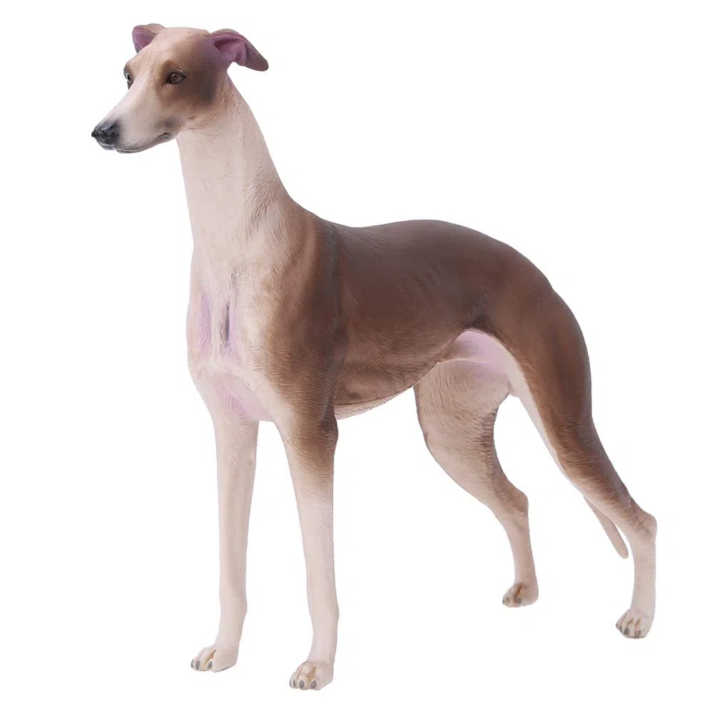RiToEasysports Modello di Cane Levriero Marrone, Ornamenti di di Levriero di Simulazione Ornamento di Scultura Decorazione Desktop