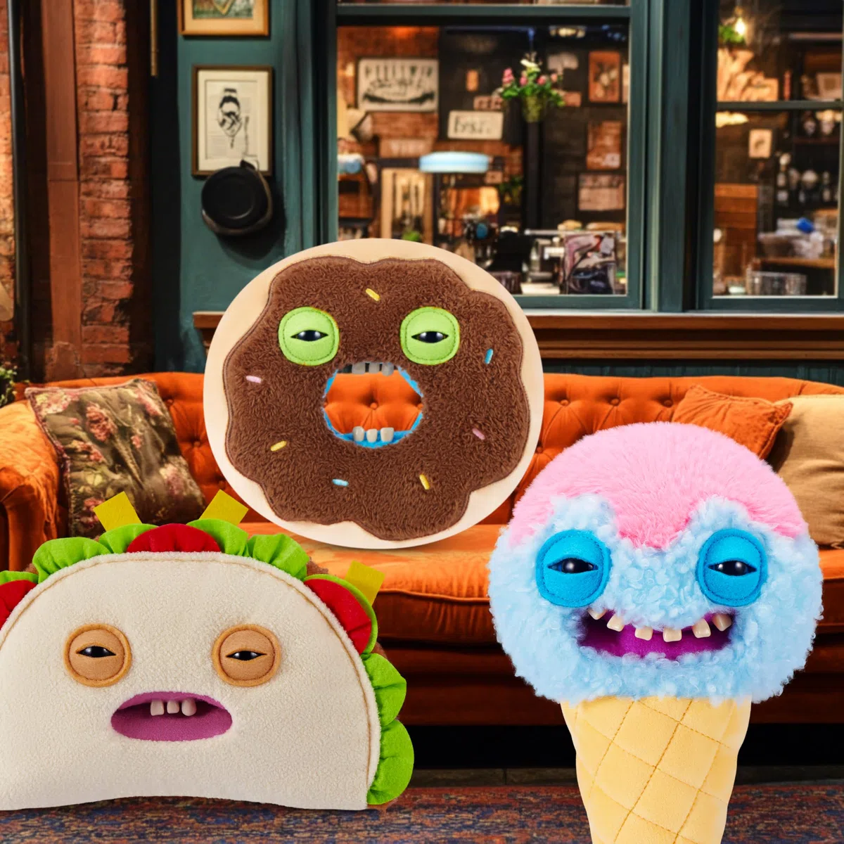 Fuggler Fuggalicious 9-Inch Plush Toy 2 Pack by ZURU – Giocattolo di peluche Funny Ugly Monster con denti quasi umani, peluche collezionabile per bambini, adolescenti