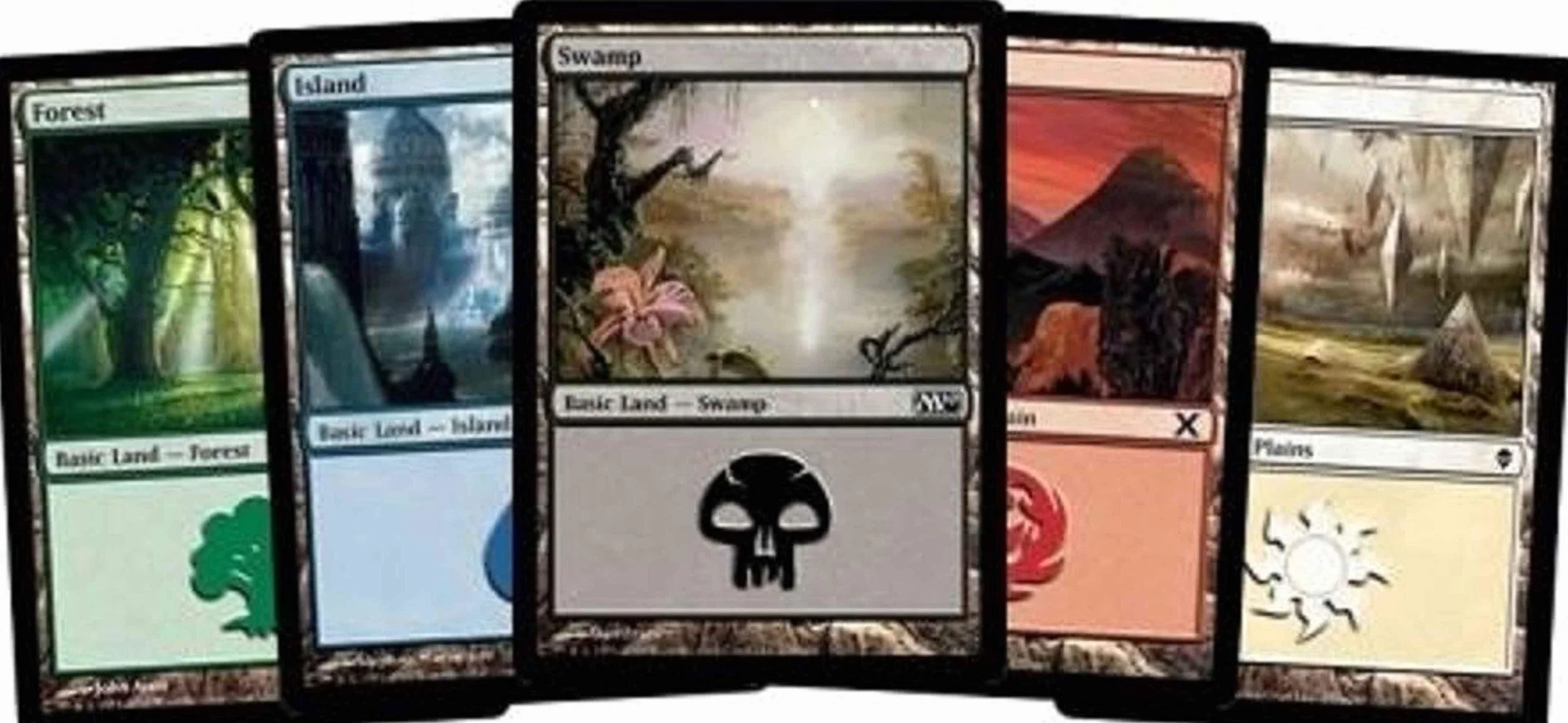 500 Magic: The Gathering Basic Lands - 100 of Each Land Type (Plains, Islands, Swamps, Mountains, Forests) by Magic: the Gathering