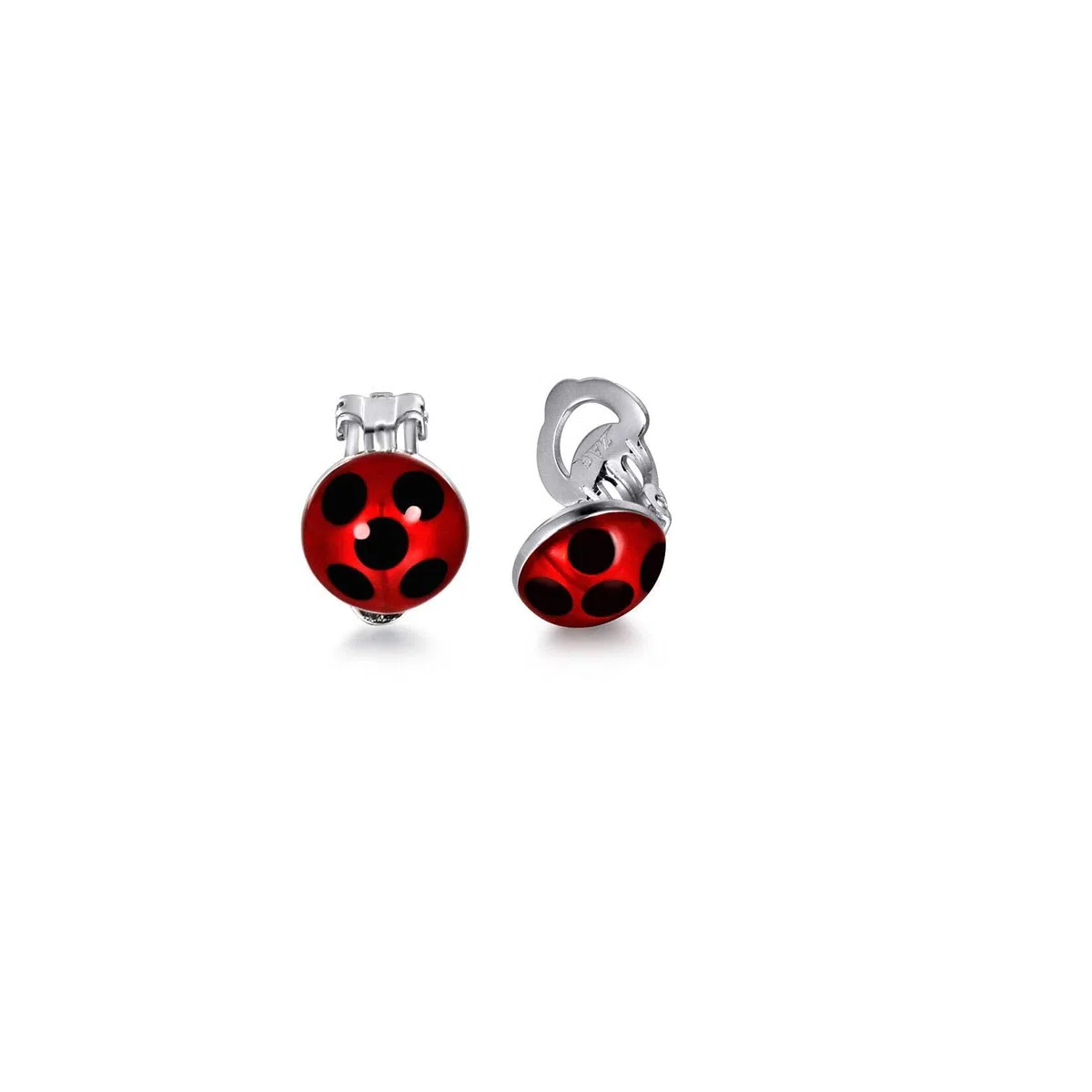 ZAG STORE - Miraculous Ladybug - Orecchini Ladybug (clip), Acciaio inossidabile
