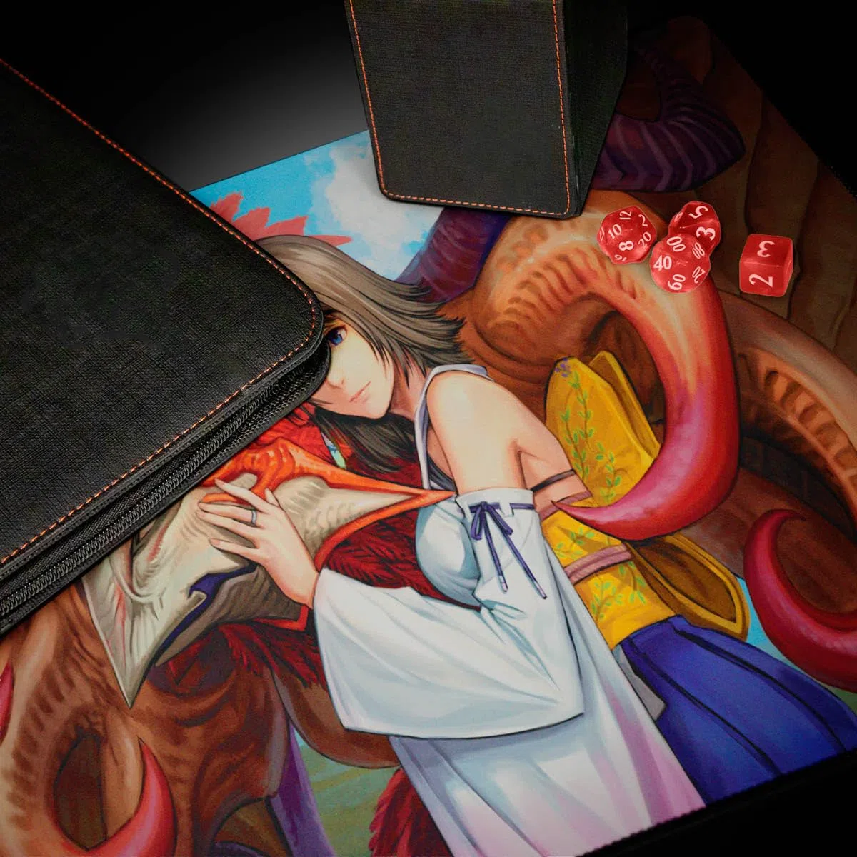Ultra PRO - Final Fantasy x Universes Beyond Yuna, Hope of Spira Playmat for Magic: The Gathering | Tappetino da gioco di carte, oggetti da collezione Final Fantasy, tappetino per mouse da scrivania