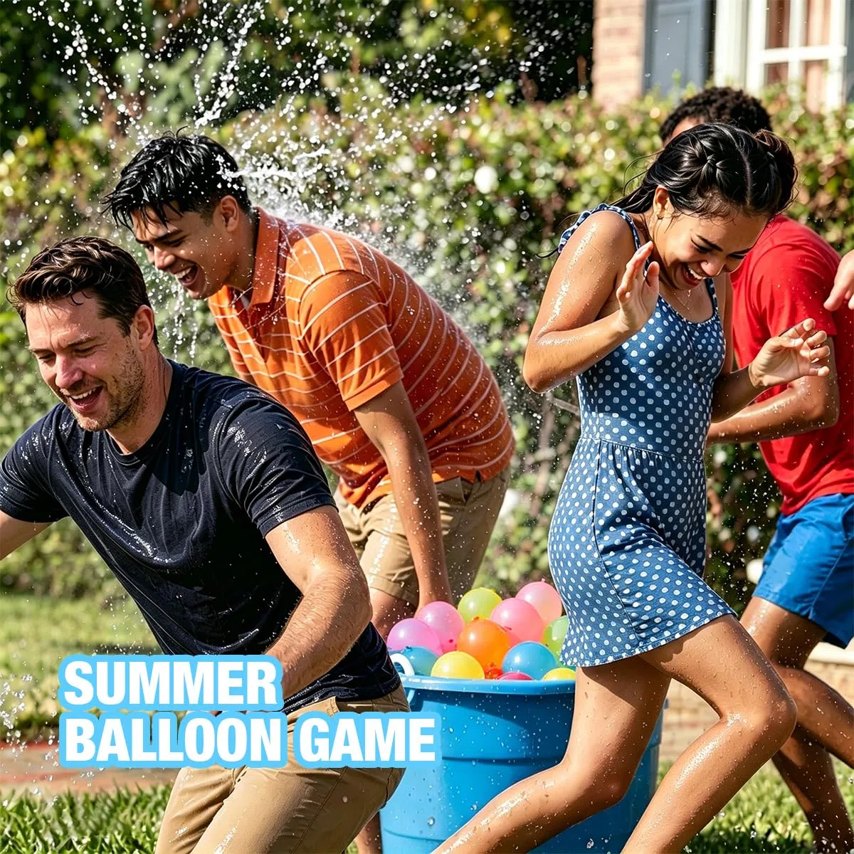 999 Palloncini Acqua Autosigillanti a Riempimento Rapido 60s,Bombe d'Acqua Colorate per Gavettoni e Giochi Estivi all'Aperto in Giardino e Piscina, Set Maxi con 2 Adattatori per Rubinetto