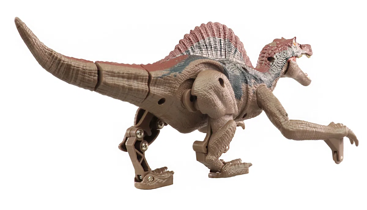 Amewi Spinosaurus RC 40011 - Dinosauro 21 cm, colore: Verde/Marrone